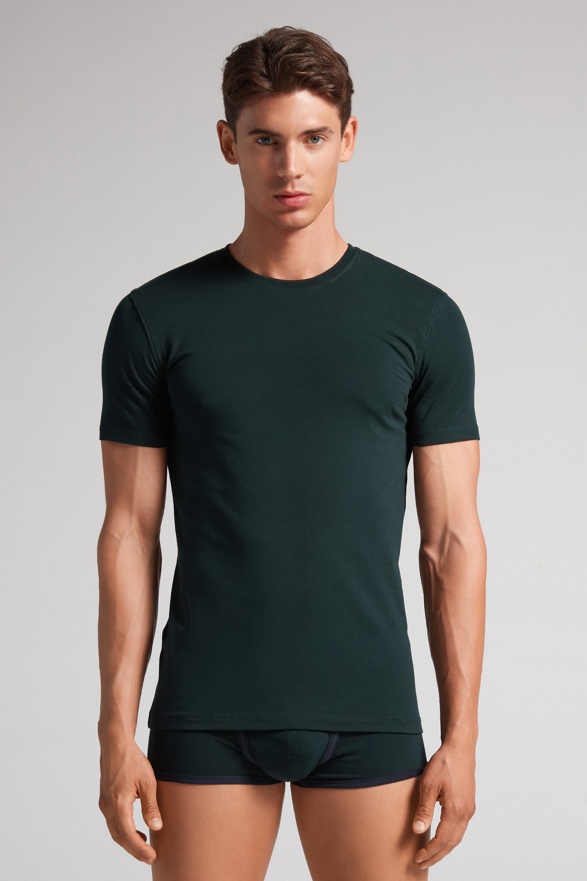 T-Shirt in Cotone Superior Elasticizzato