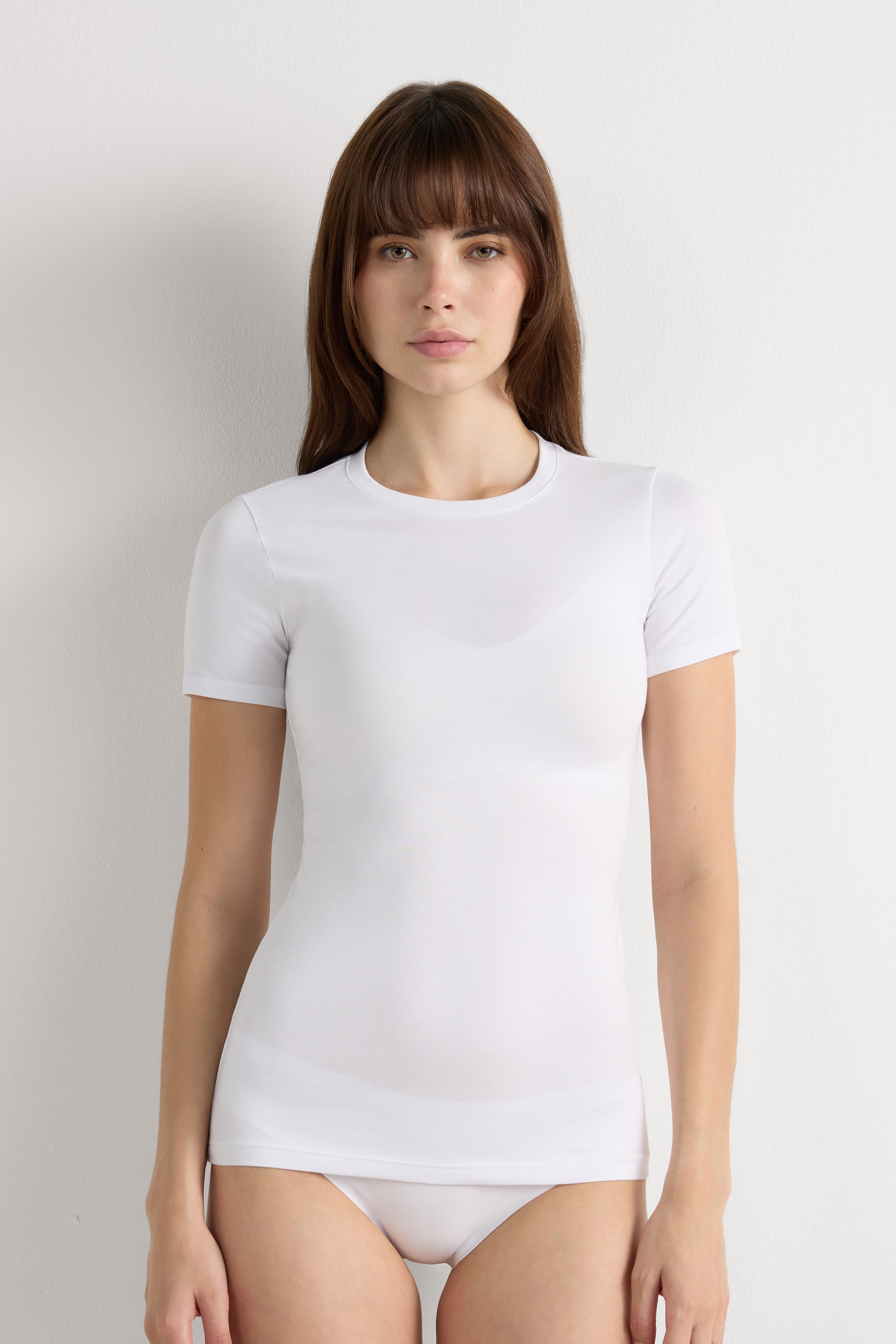 Maglia Manica Corta in Cotone Superior Elasticizzato