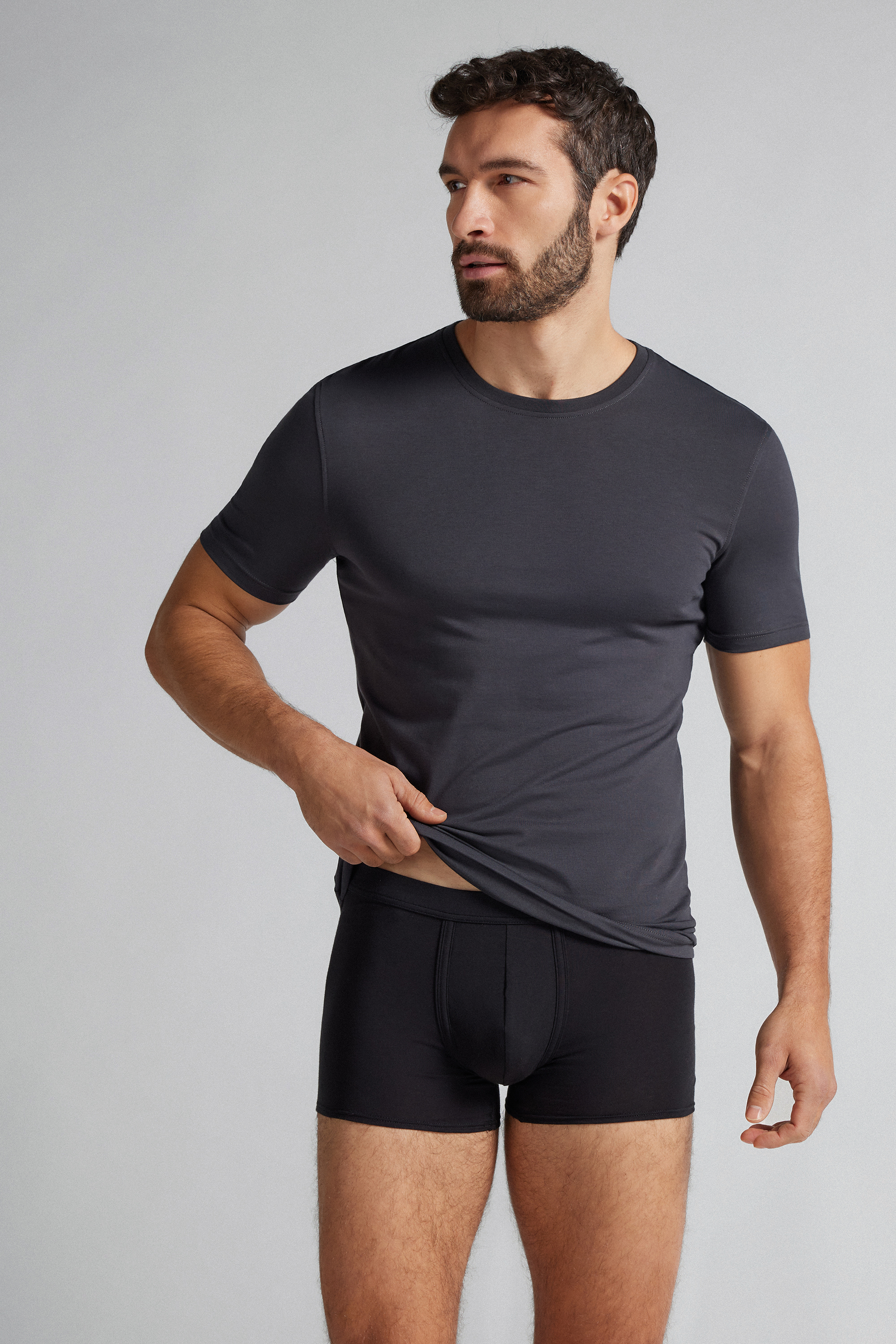 T-Shirt in Cotone Superior Elasticizzato