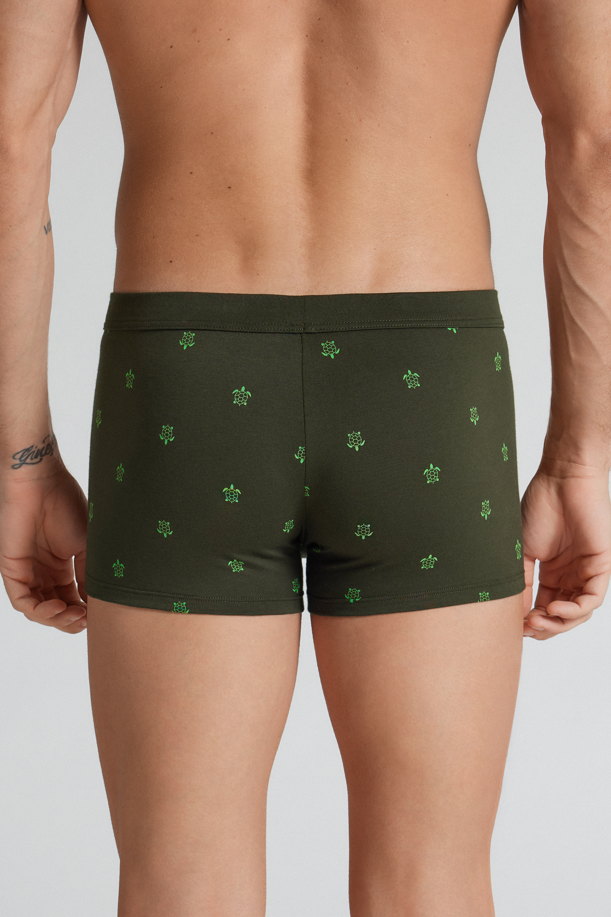 Boxer Cotone Superior Stampa Tartaruga