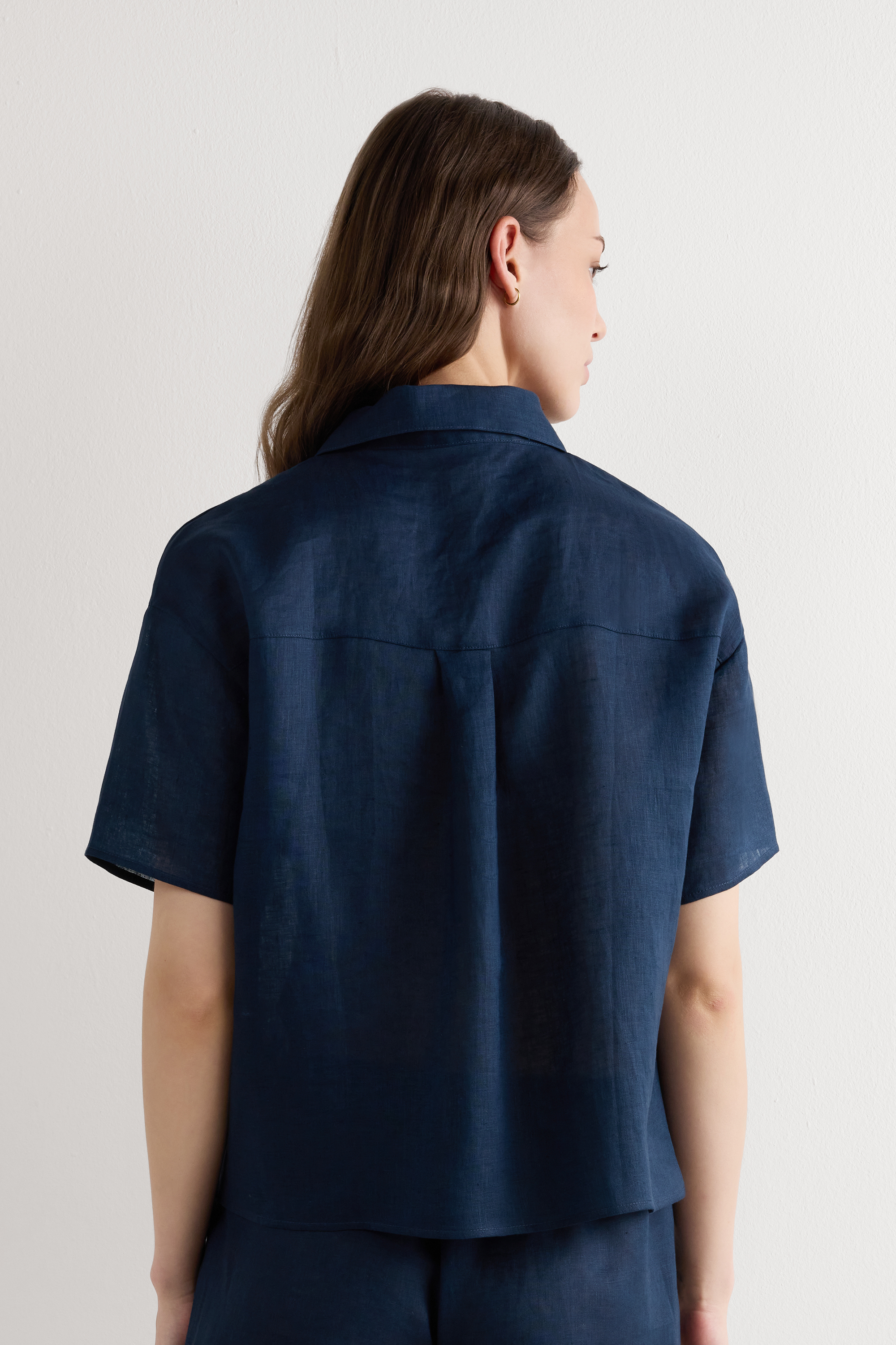 Camicia Manica Corta in Tela di Lino The Pure Linen
