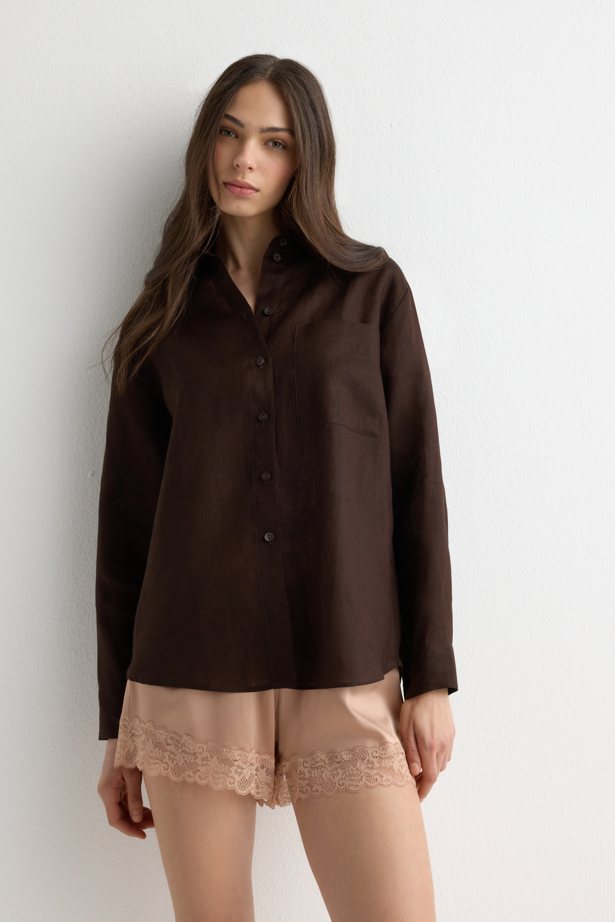 Camicia in Tela di Lino The Pure Linen