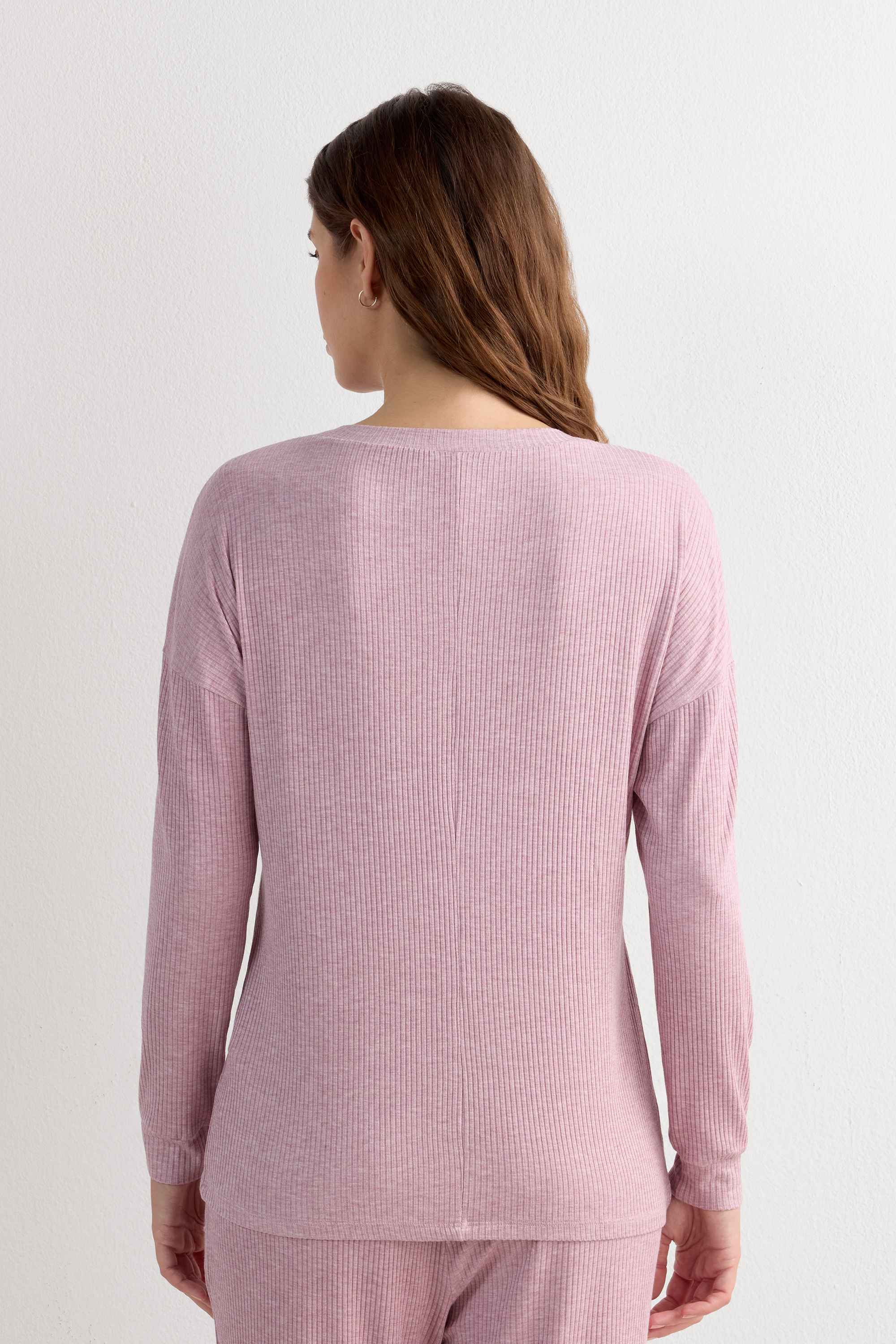 Maglia Manica Lunga con Scollo a Barchetta in Modal Chic Comfort
