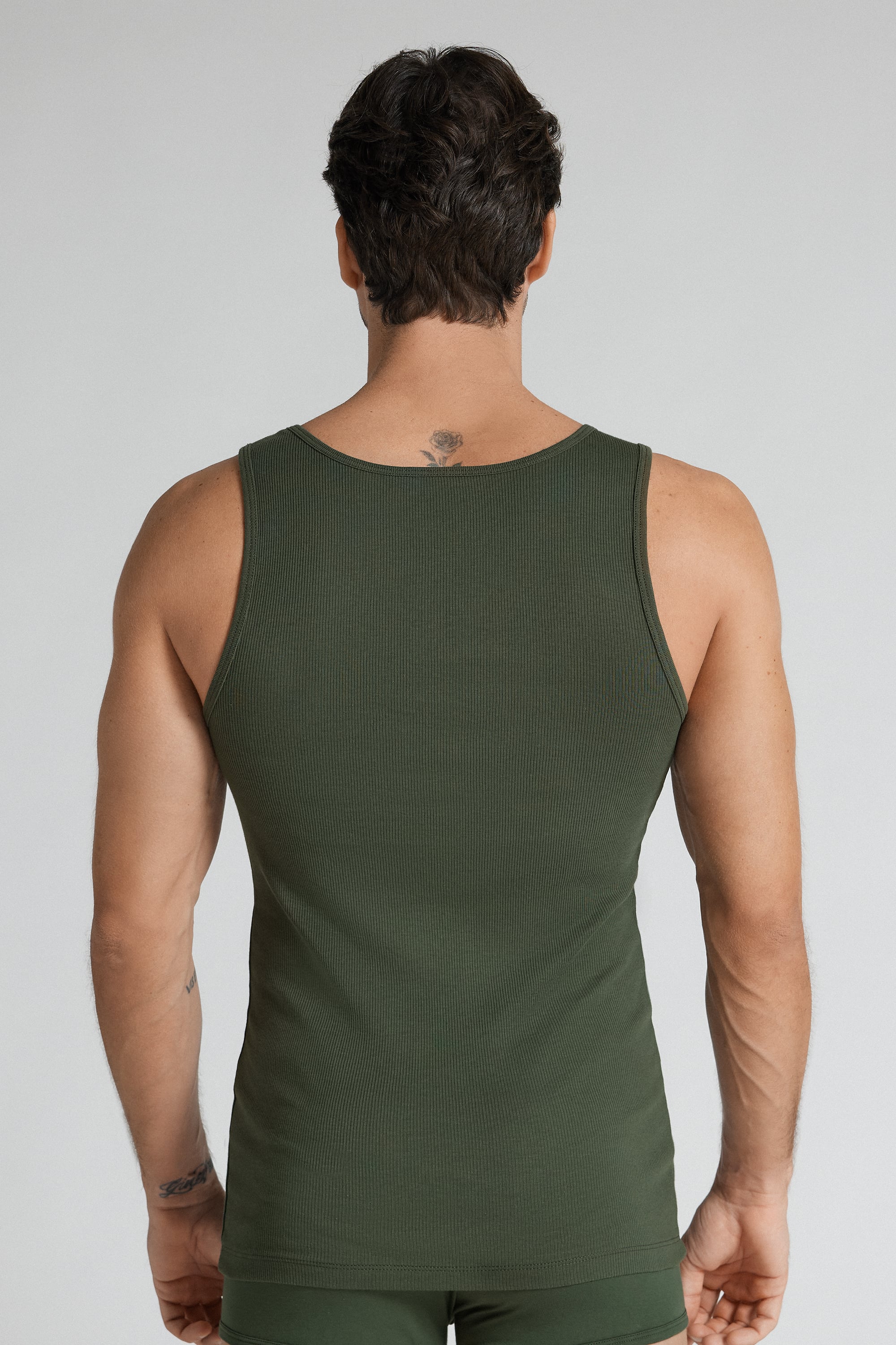 Canotta a Costine in 100% Cotone Superior