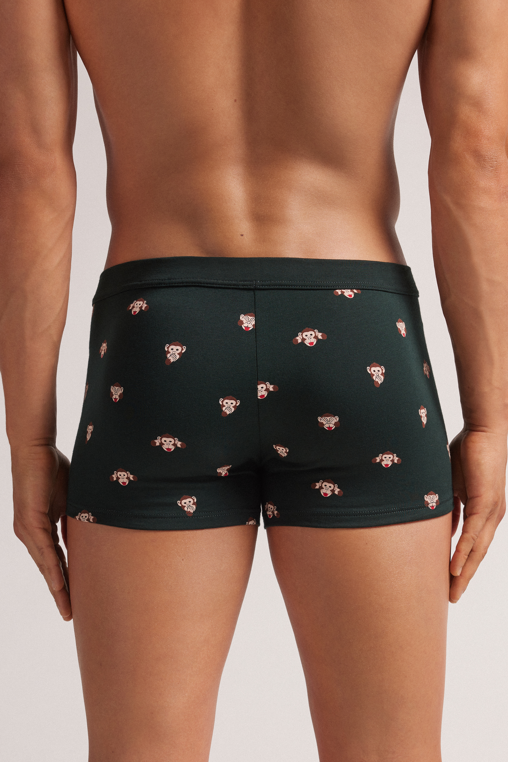 Boxer Cotone Superior Stampa Scimmie