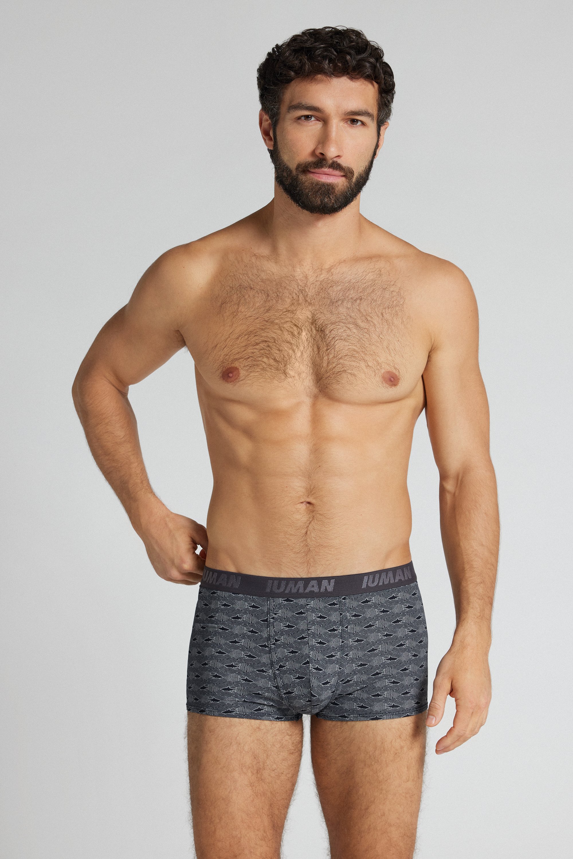 Boxer Microfibra Stampa Squali