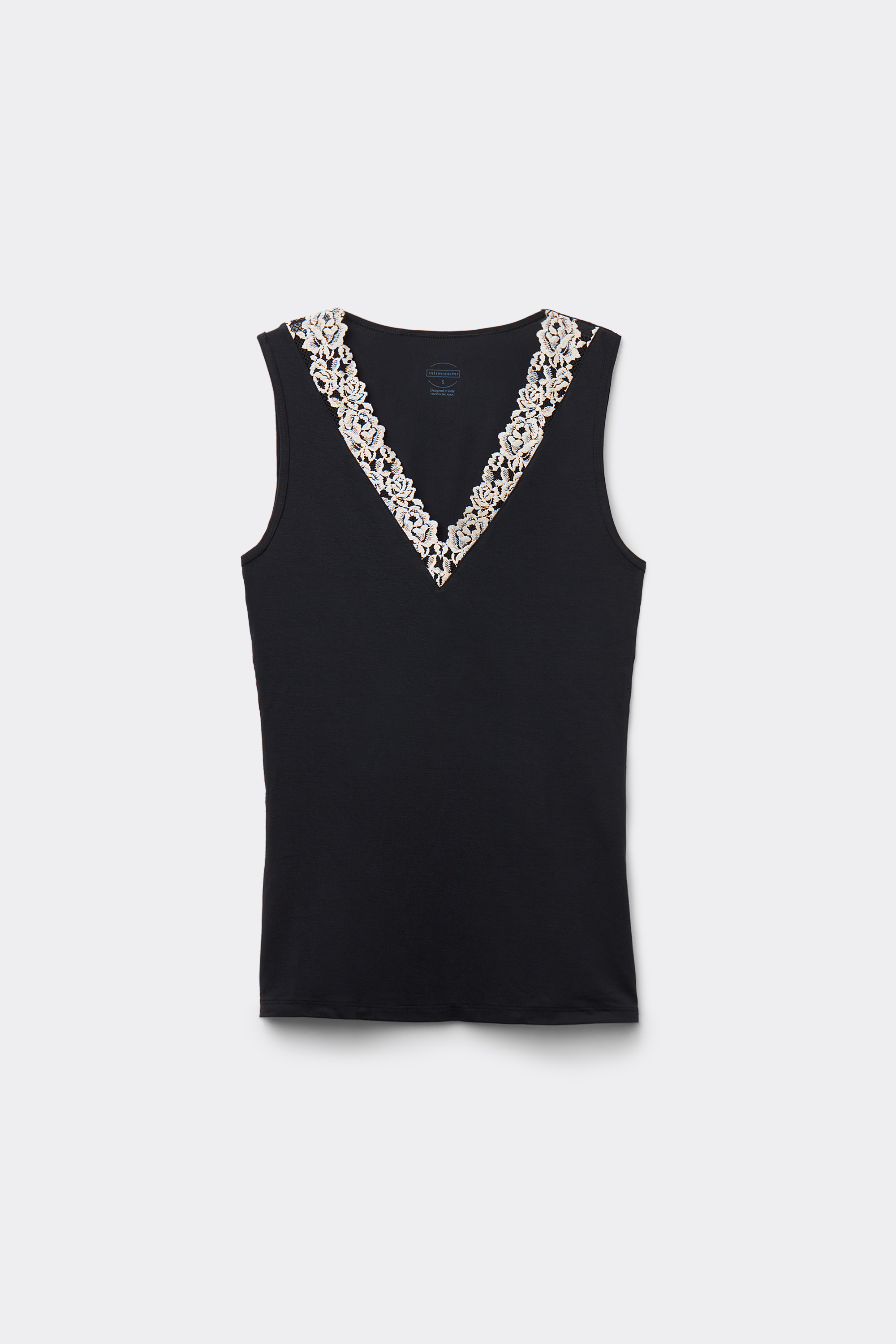 Canotta in Modal e Pizzo Pretty Flower