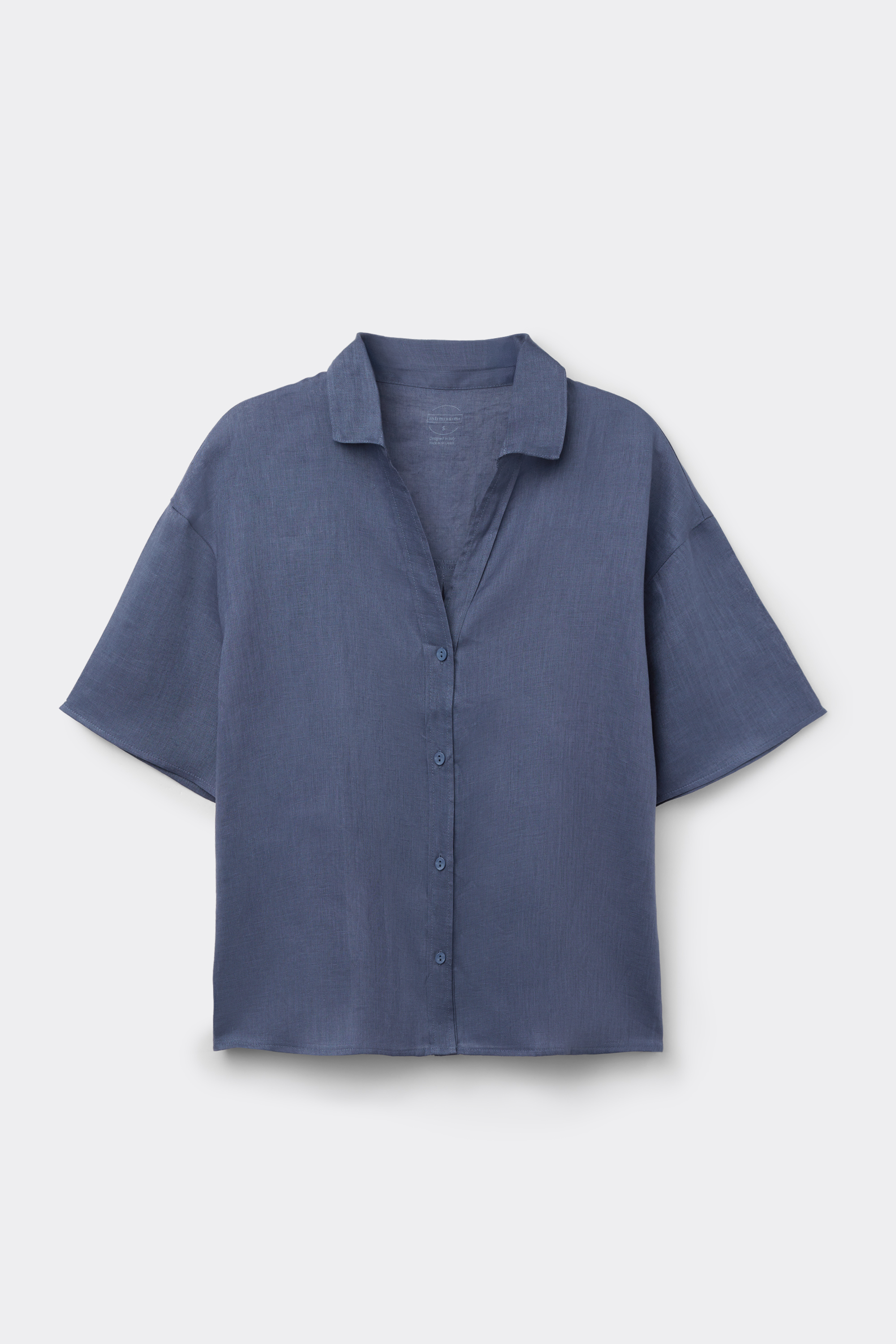 Camicia Manica Corta in Tela di Lino The Pure Linen