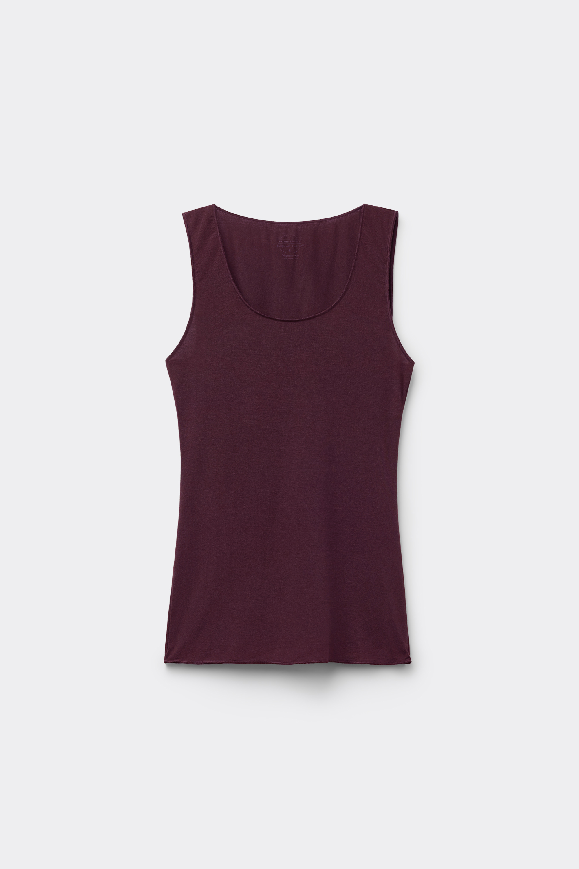 Canotta Spalla Larga in Modal Ultralight con Cashmere