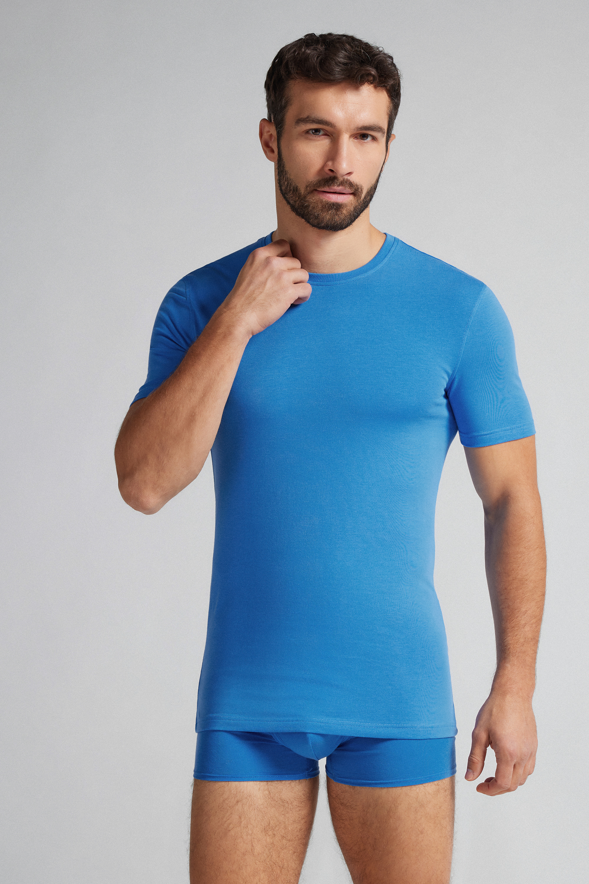 T-Shirt in Cotone Superior Elasticizzato