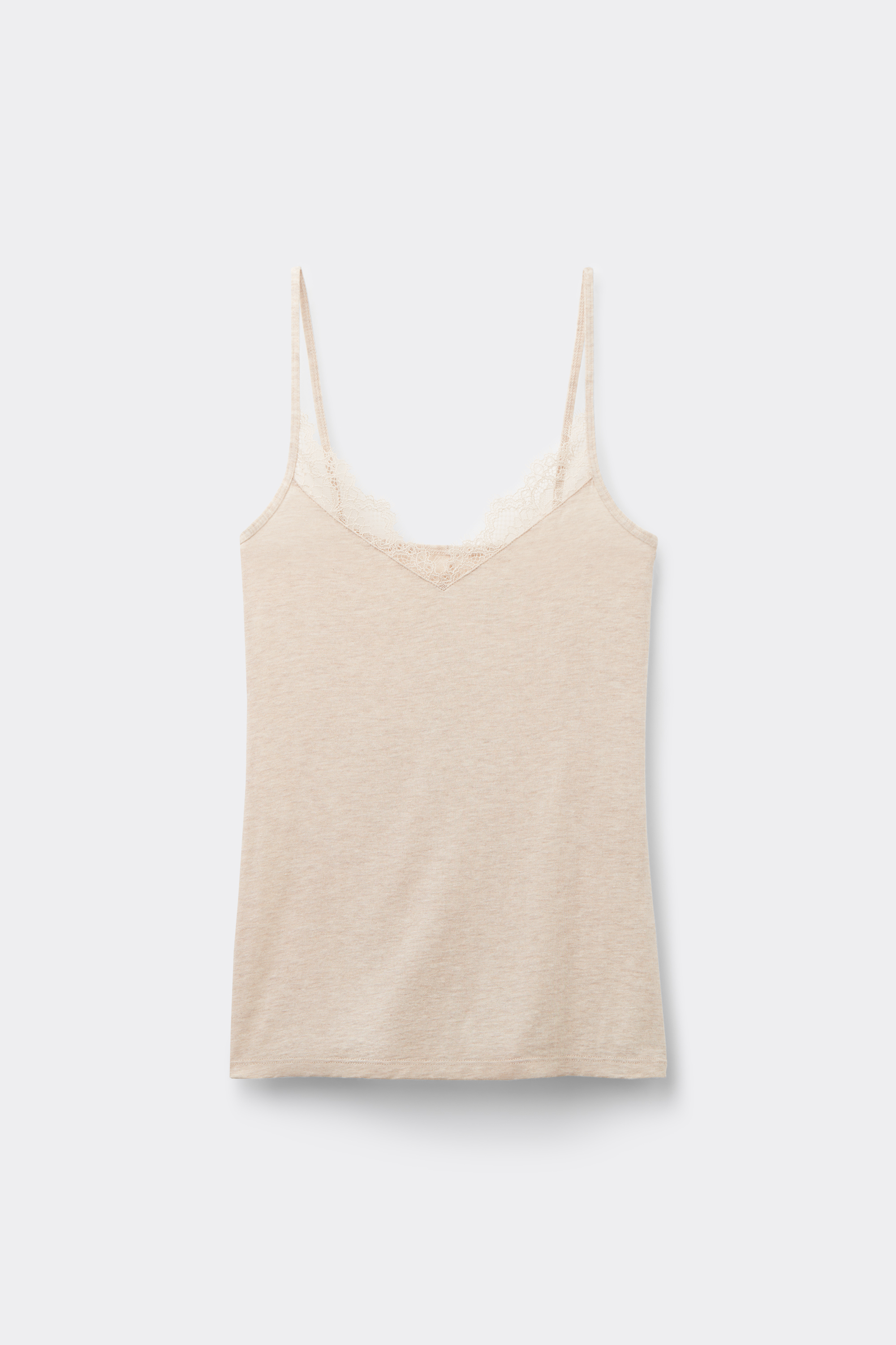 Top in Modal Ultralight con Cashmere con Pizzo