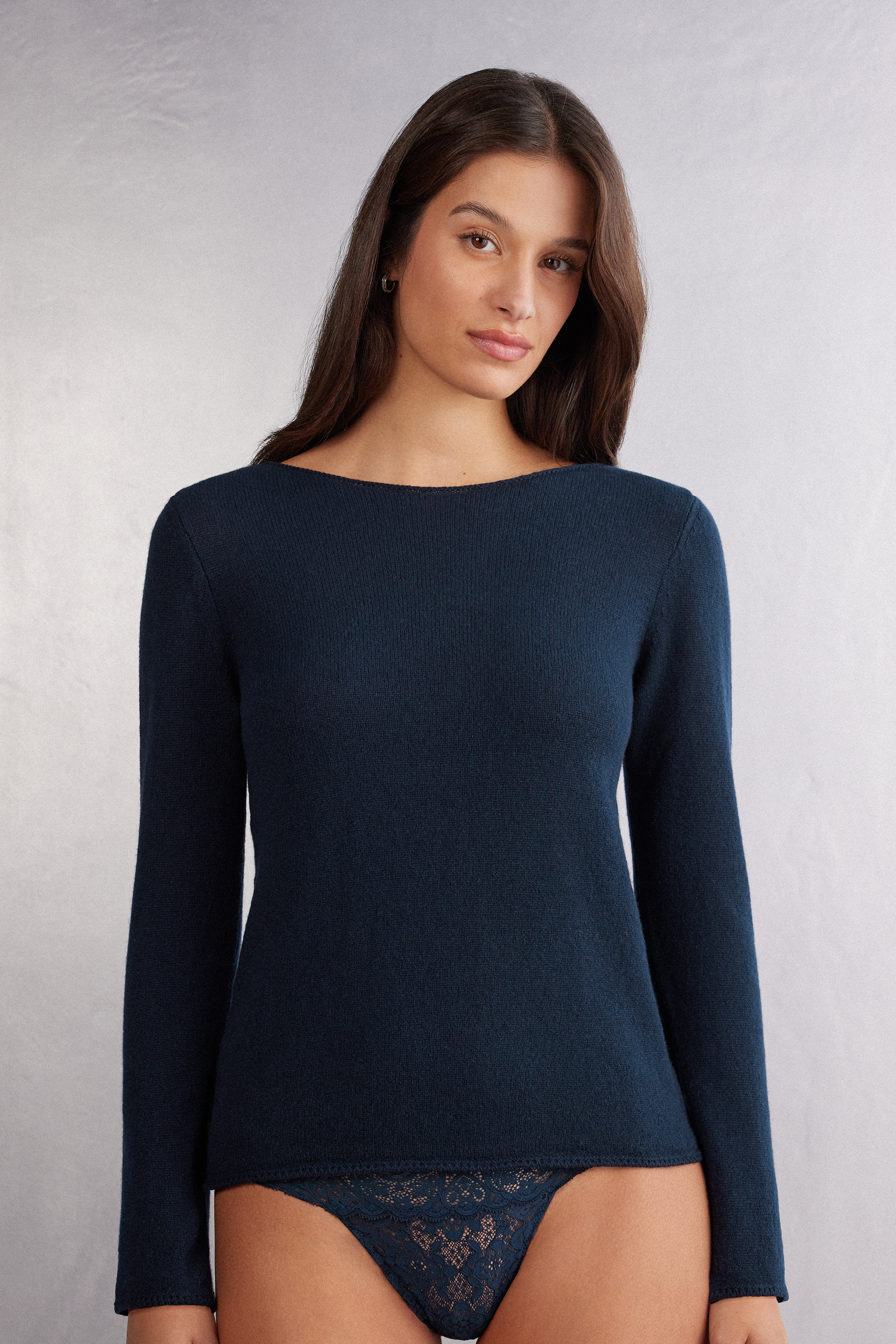 Maglia Manica Lunga 100% Cashmere