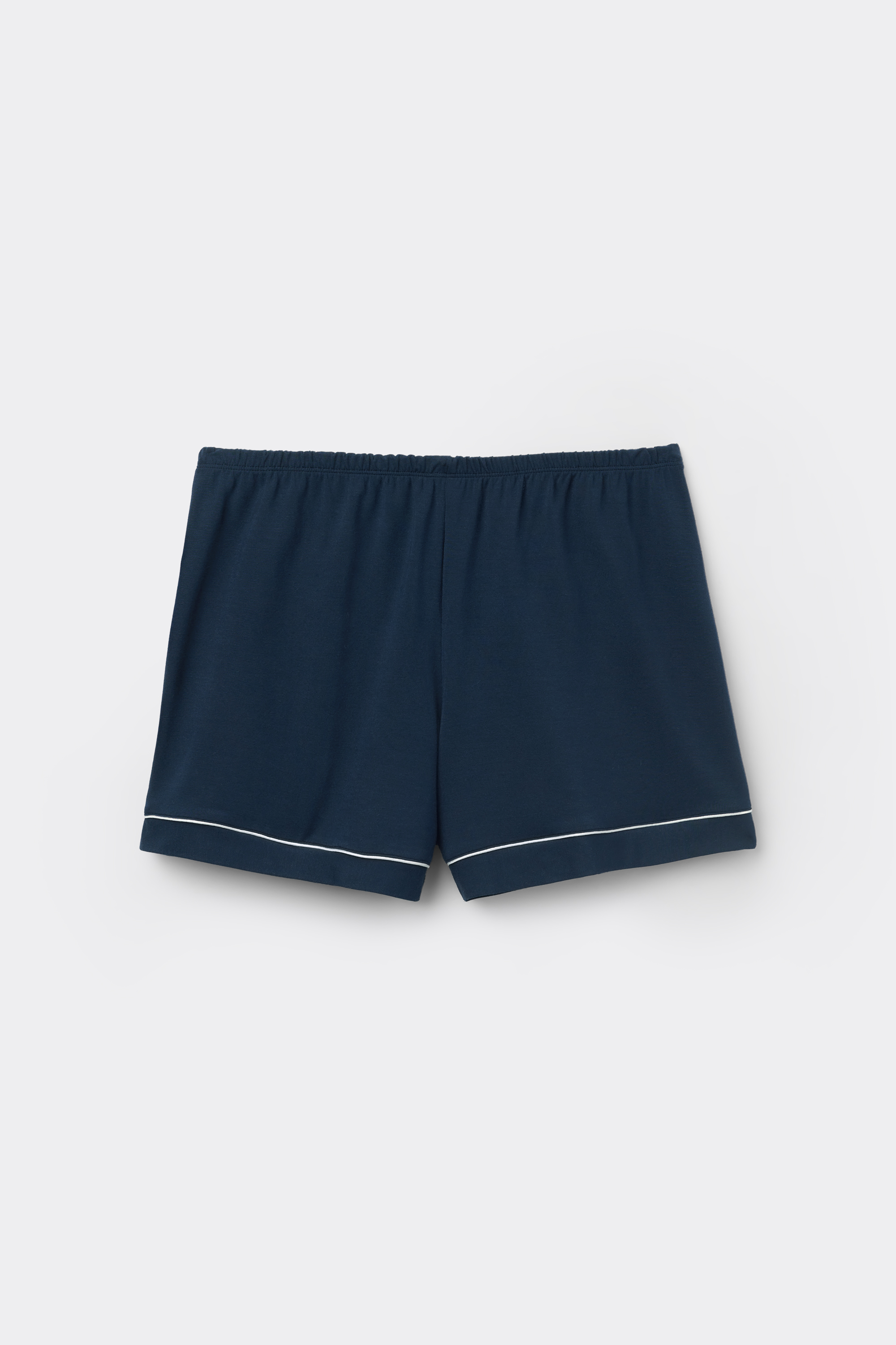 Pantaloncino in Modal con Profili a Contrasto
