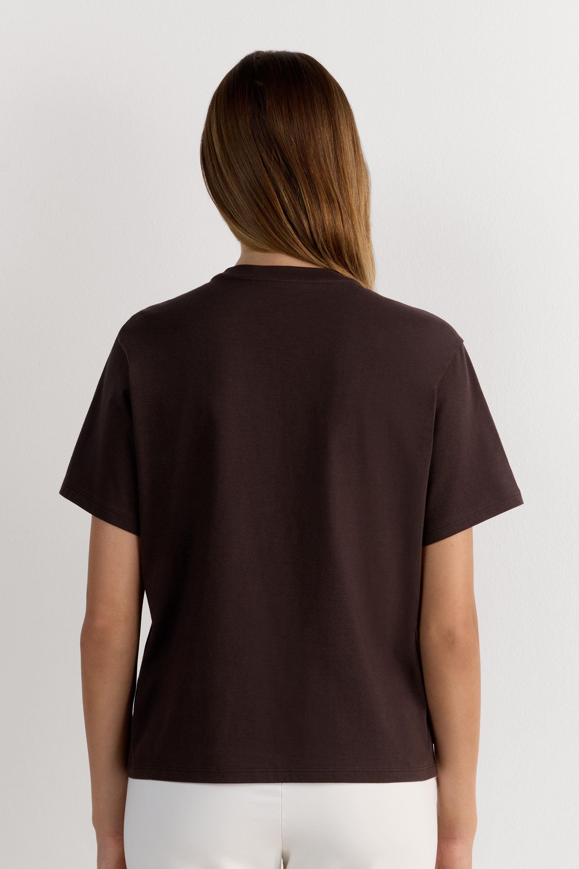 Maglia Manica Corta Boxy Fit in Cotone