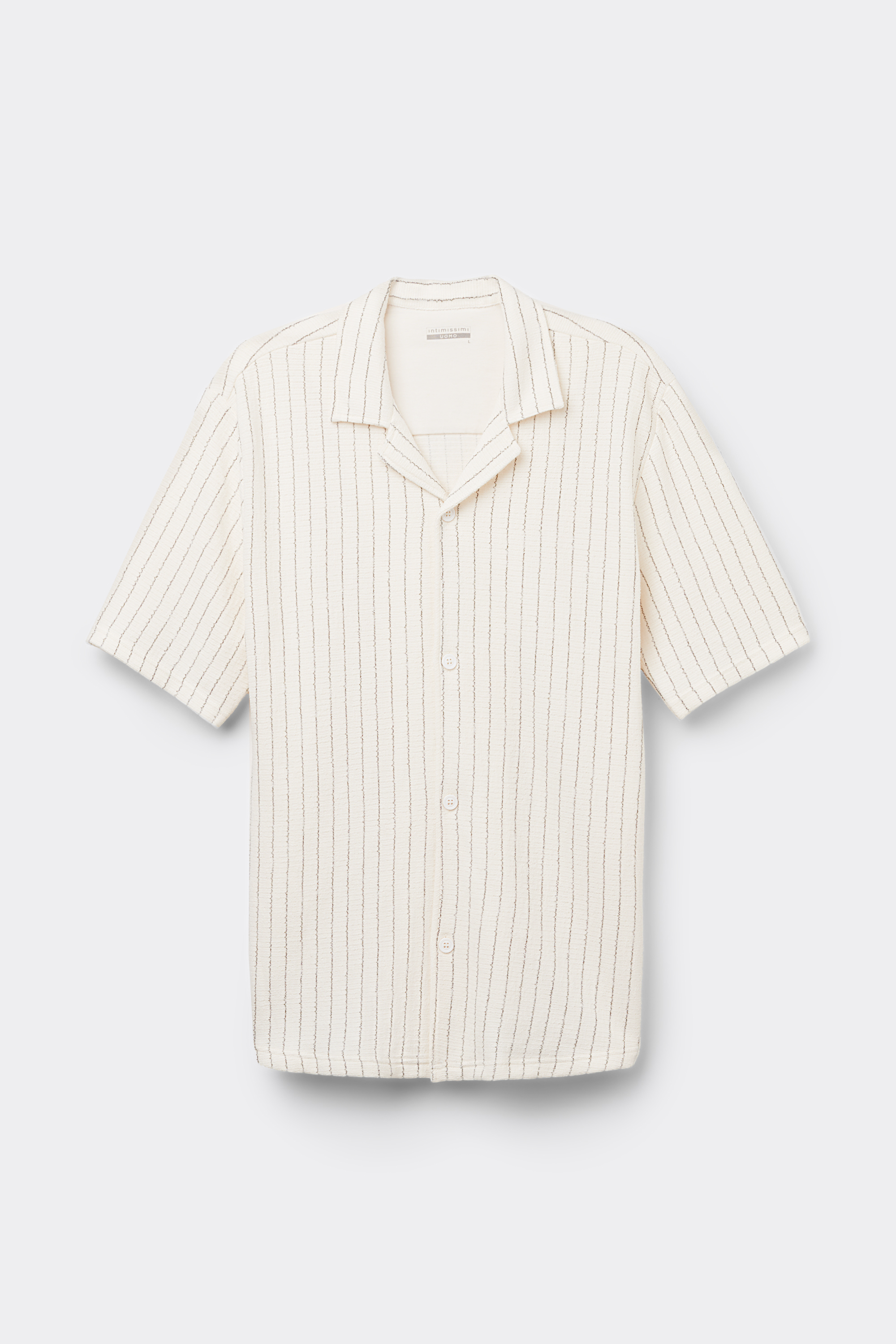 Camicia Manica Corta Bowling a Righe