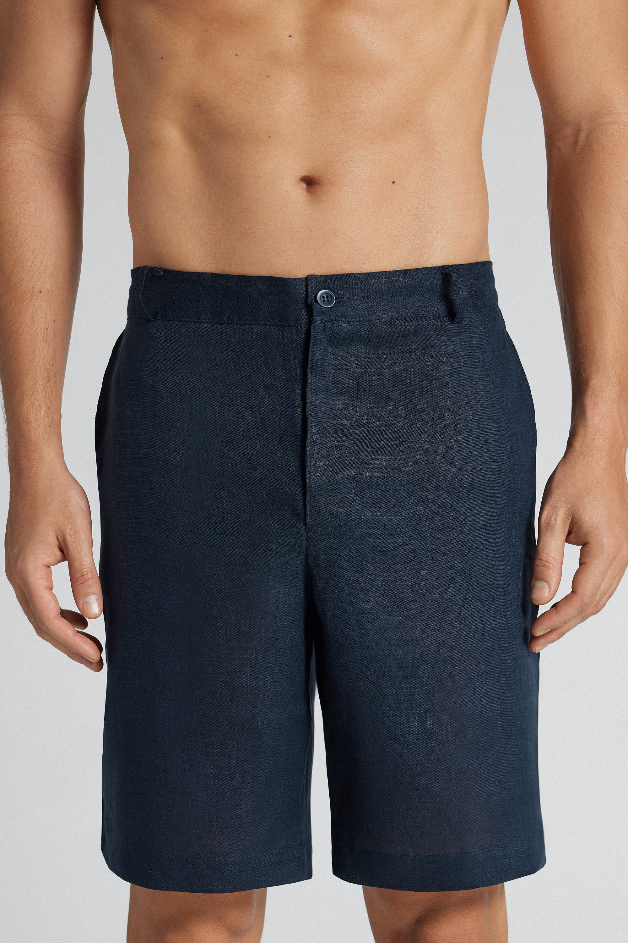 Pantaloni Corti in 100% Lino