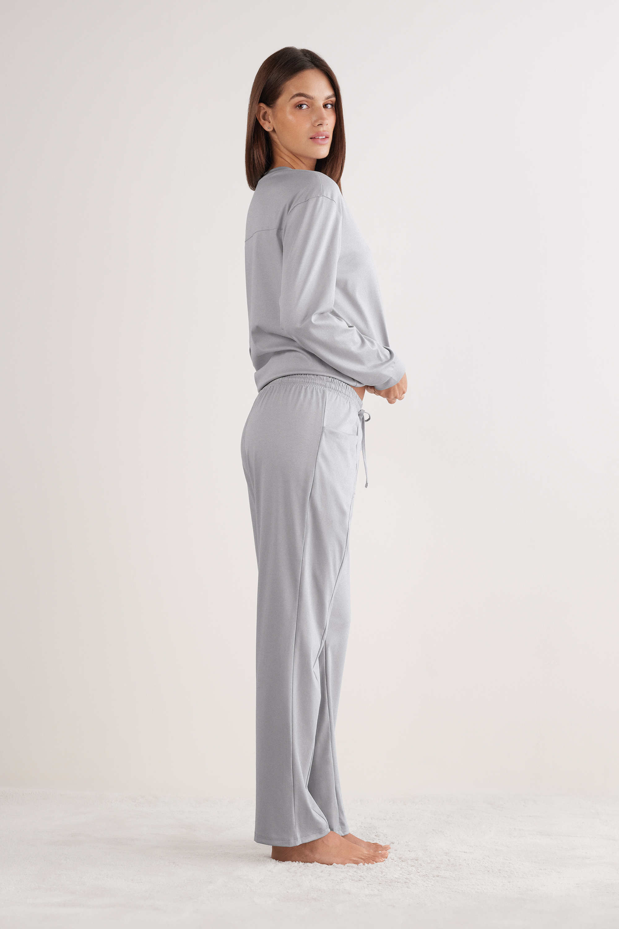 Pantaloni Lunghi in Cotone Elevated Cotton