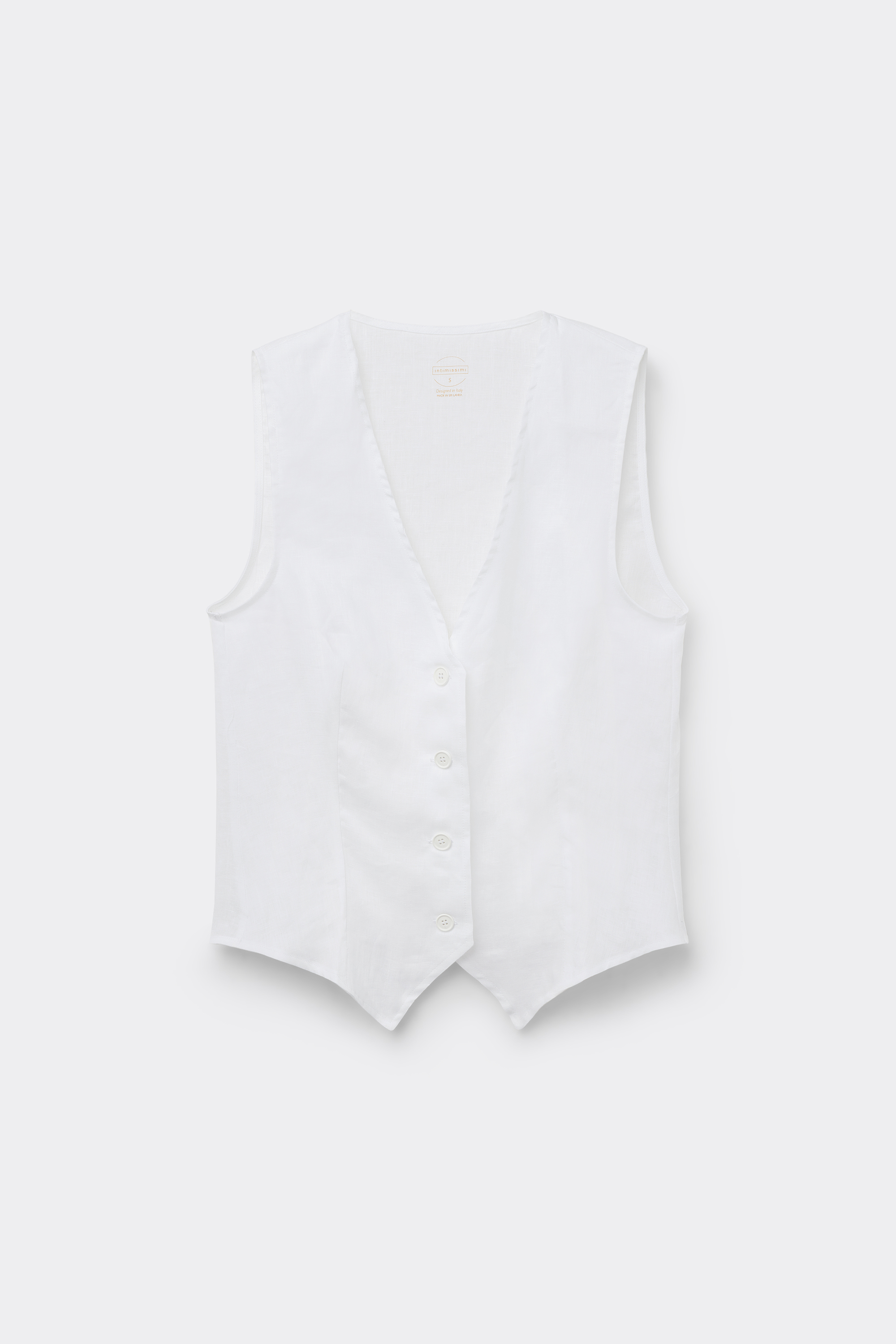 Gilet in Tela di Lino The Pure Linen