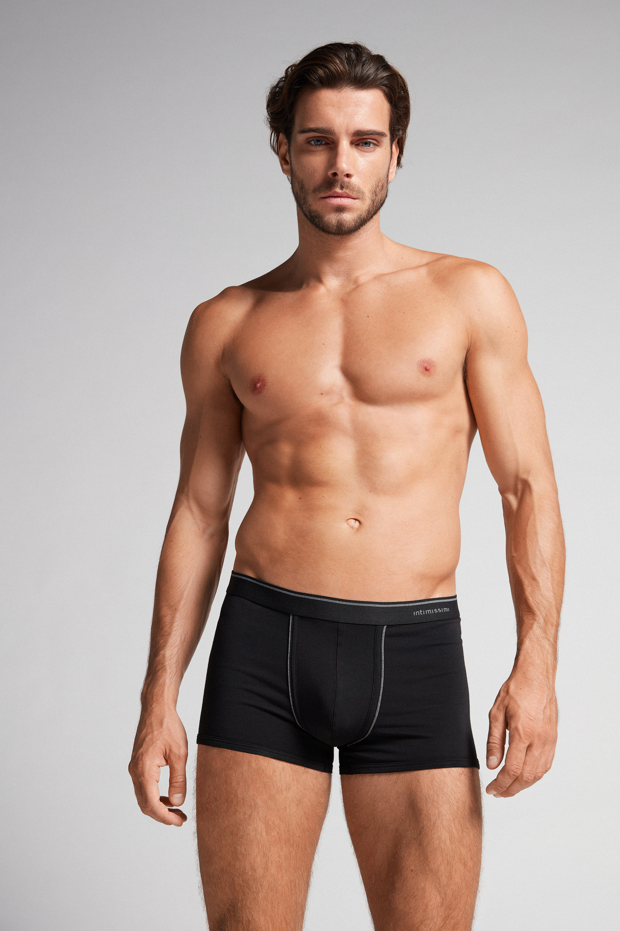 Boxer in Cotone Superior con Elastico a Vista