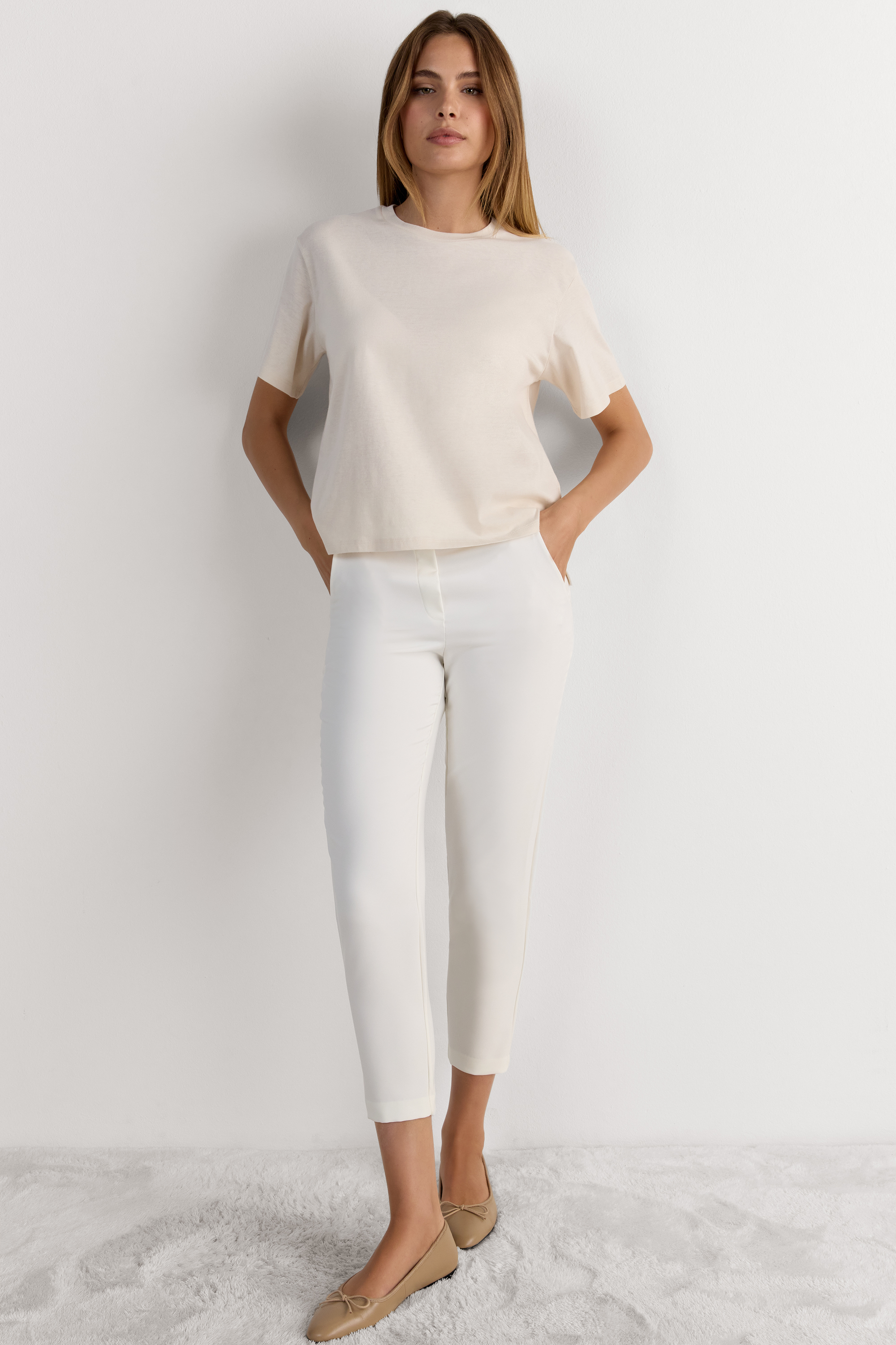 Maglia Manica Corta Boxy Fit in Cotone