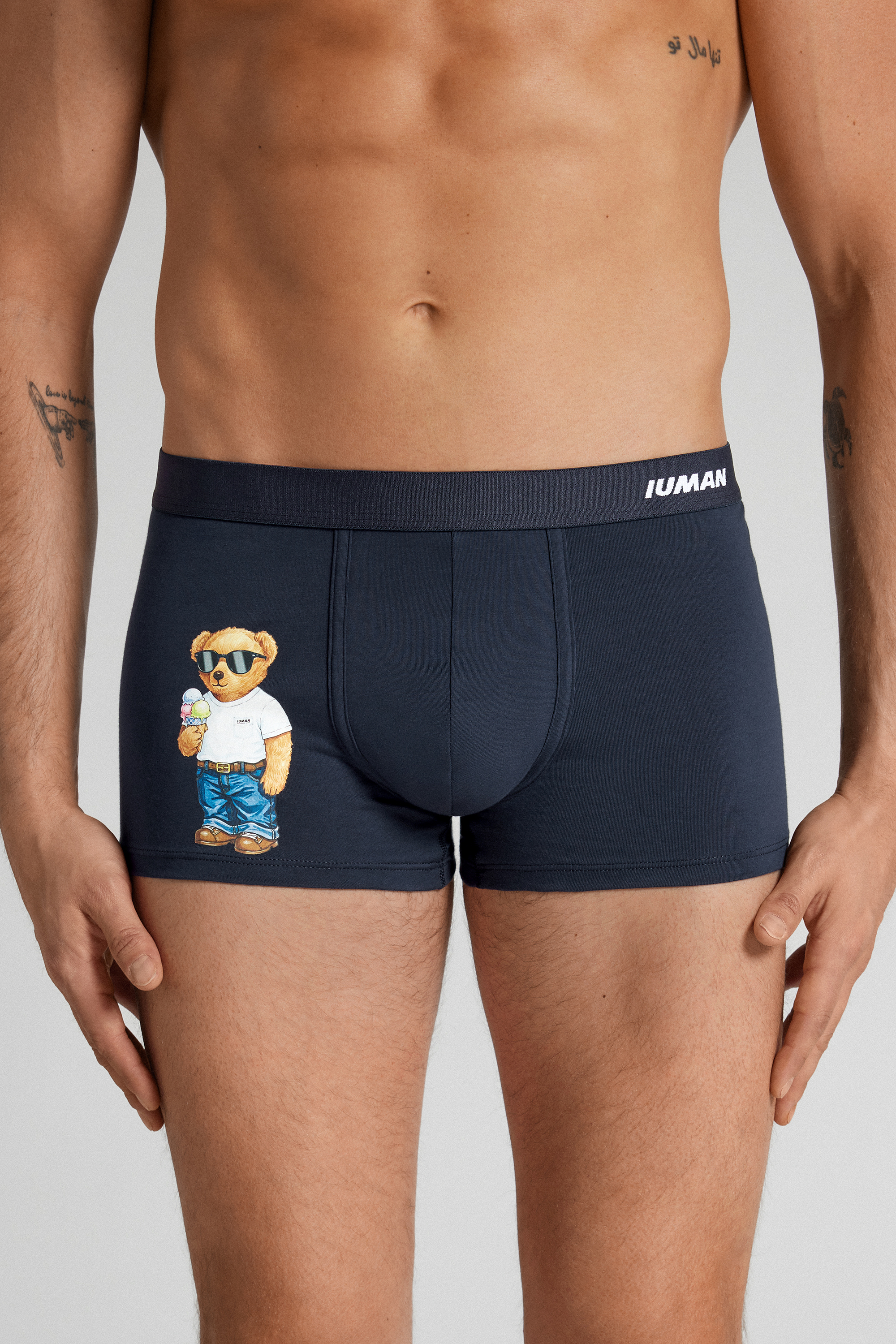 Boxer Cotone Superior Stampa Orsetto Ice Cream