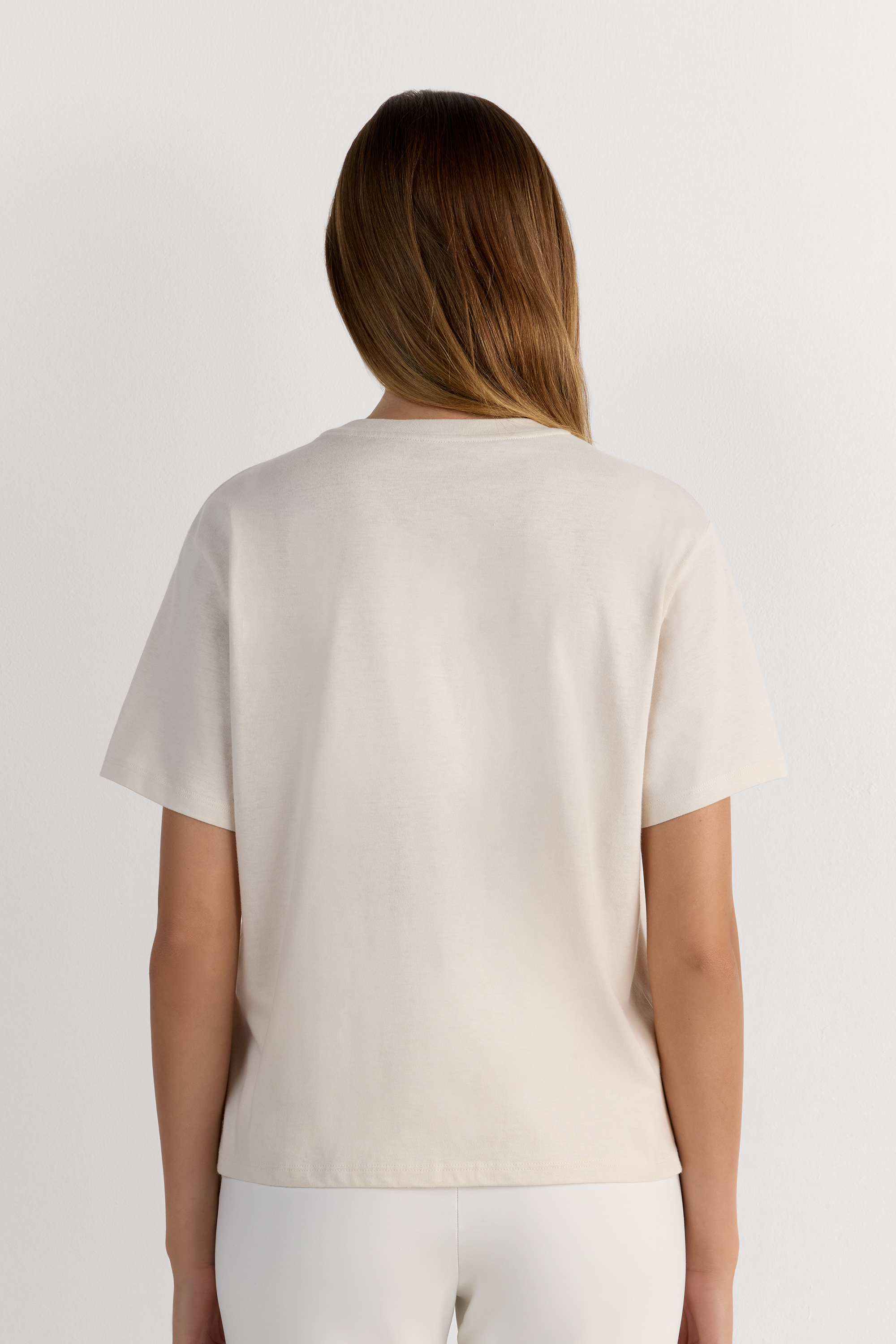 Maglia Manica Corta Boxy Fit in Cotone