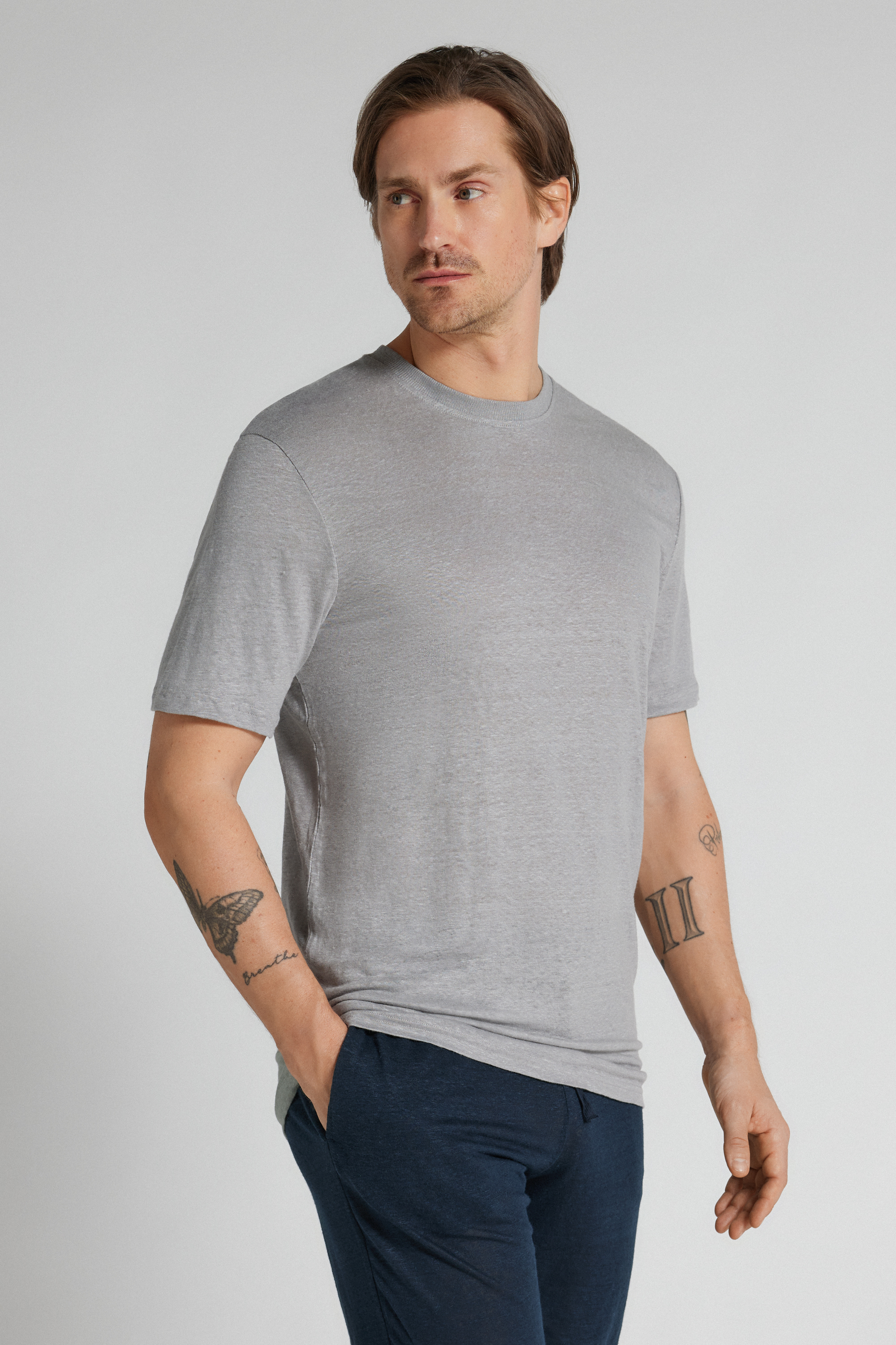T-Shirt in 100% Lino Soft