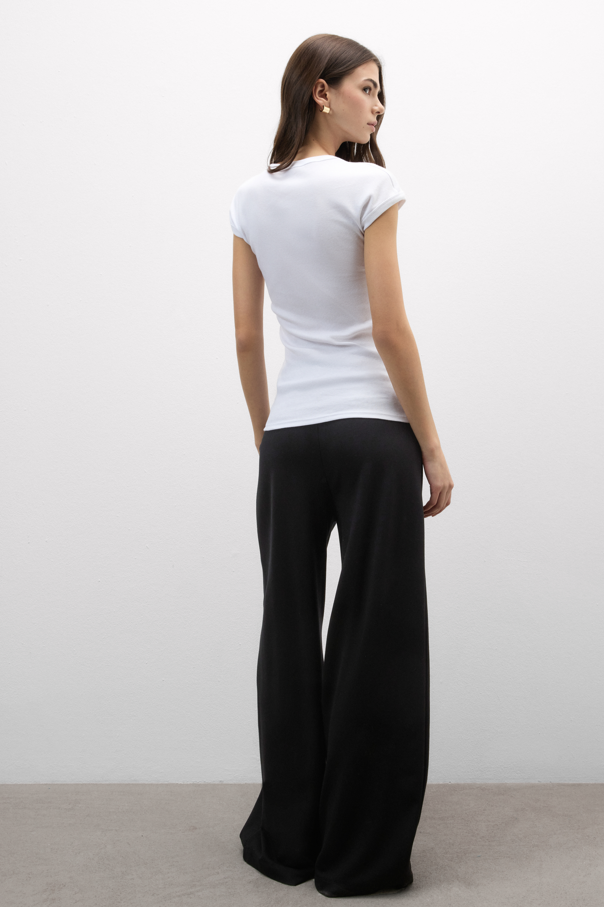 Maglia Manica Corta in Cotone Superior a Costine