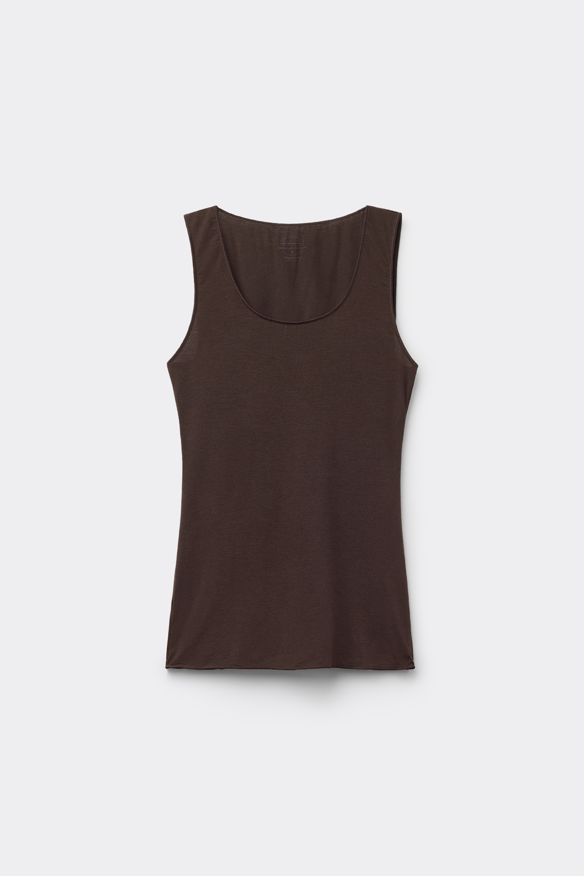 Canotta Spalla Larga in Modal Ultralight con Cashmere