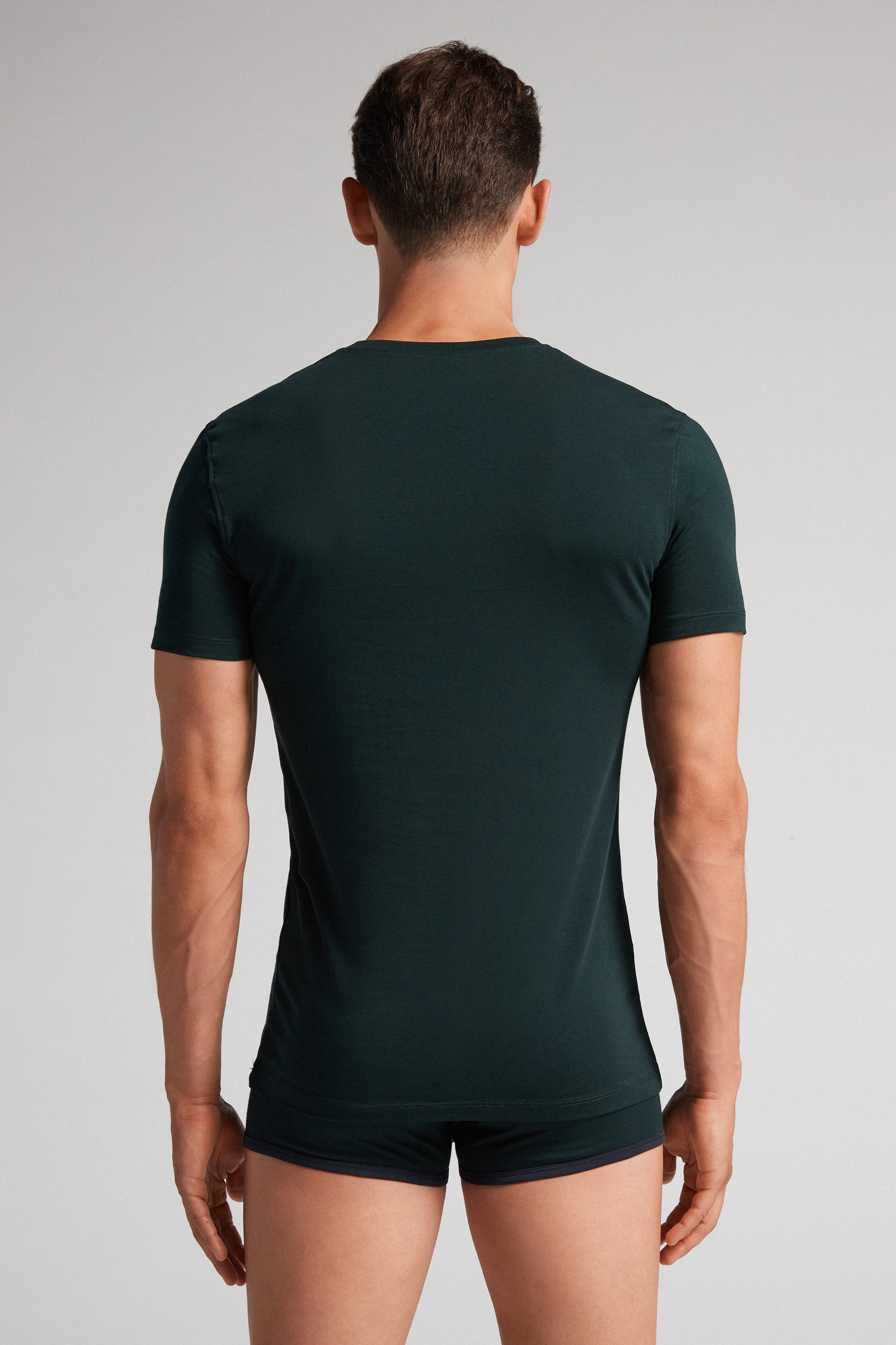 T-Shirt in Cotone Superior Elasticizzato