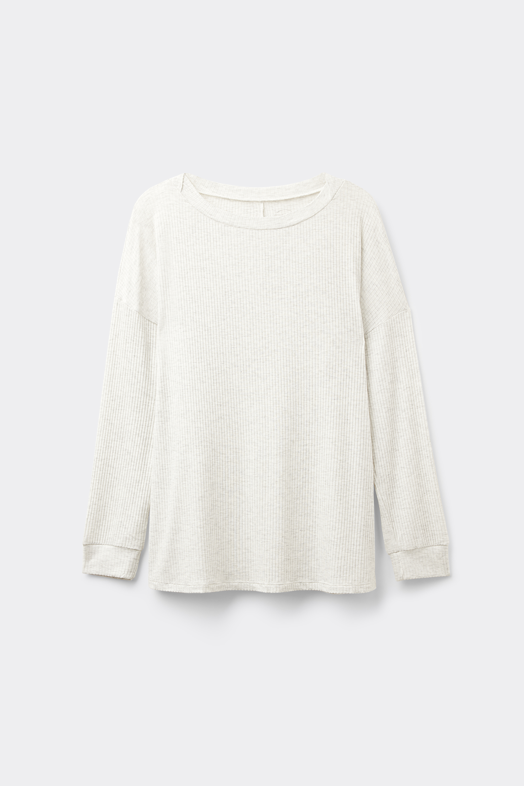 Maglia Manica Lunga con Scollo a Barchetta in Modal Chic Comfort