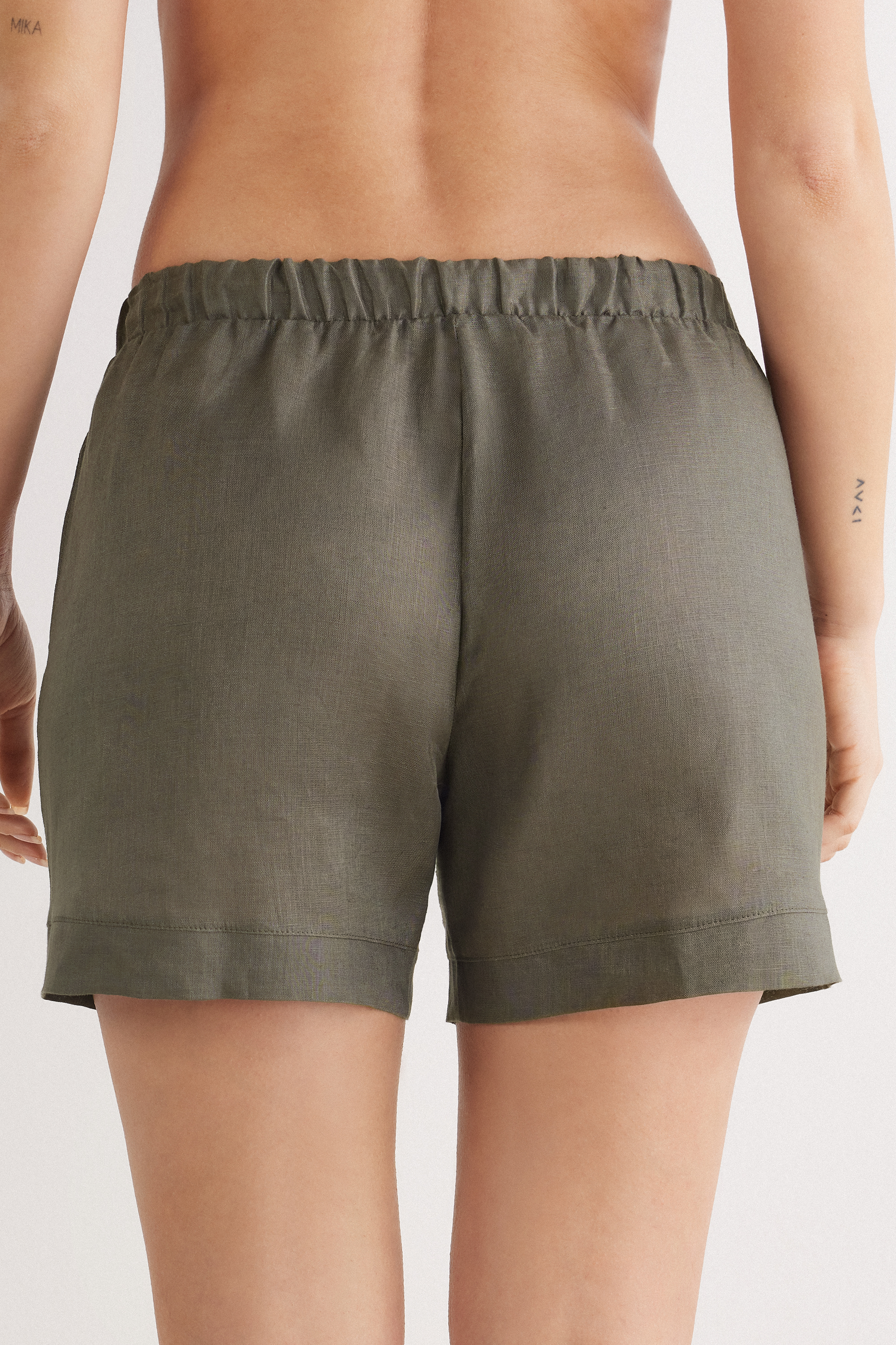 Pantaloncino in Tela di Lino The Pure Linen