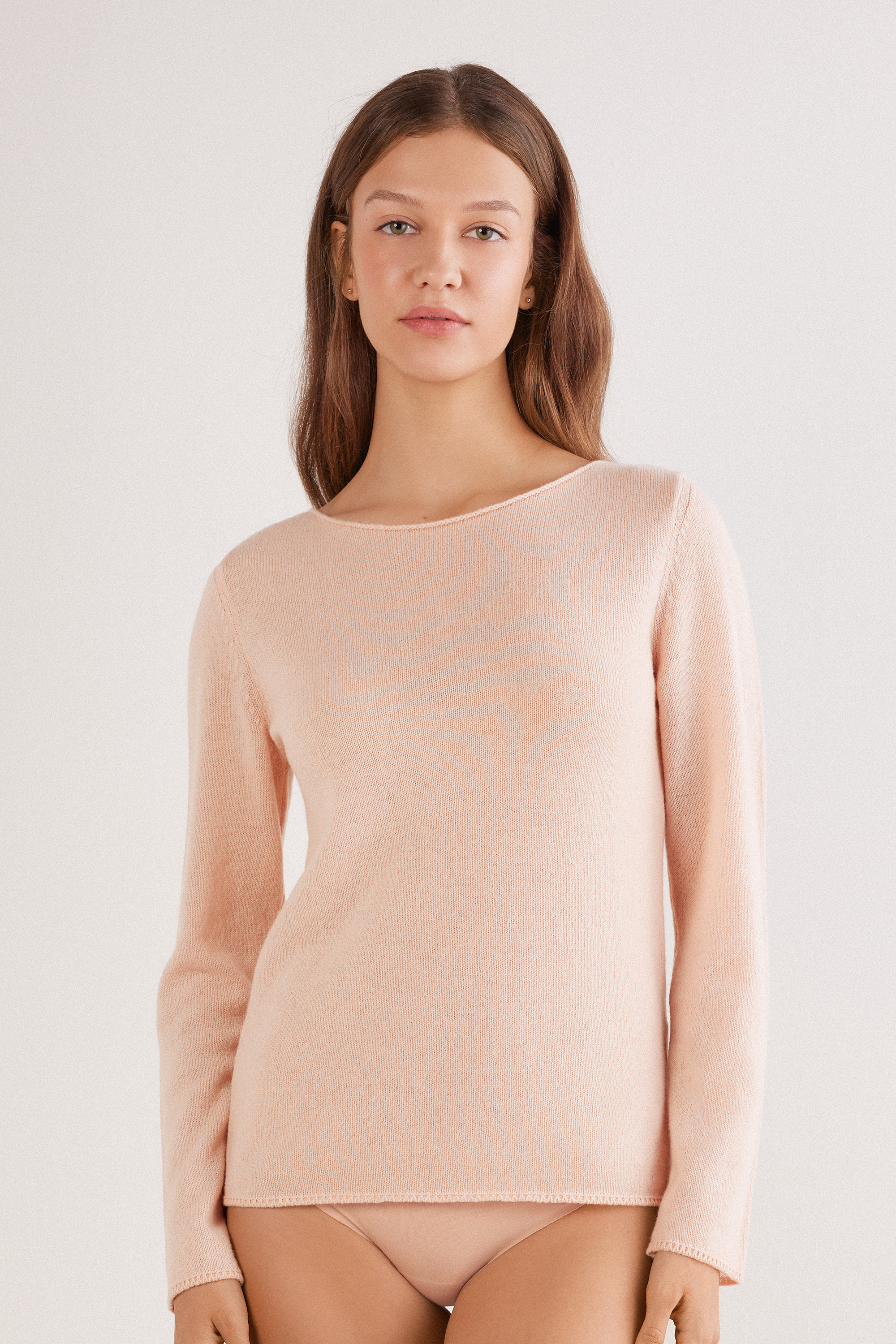 Maglia Manica Lunga 100% Cashmere