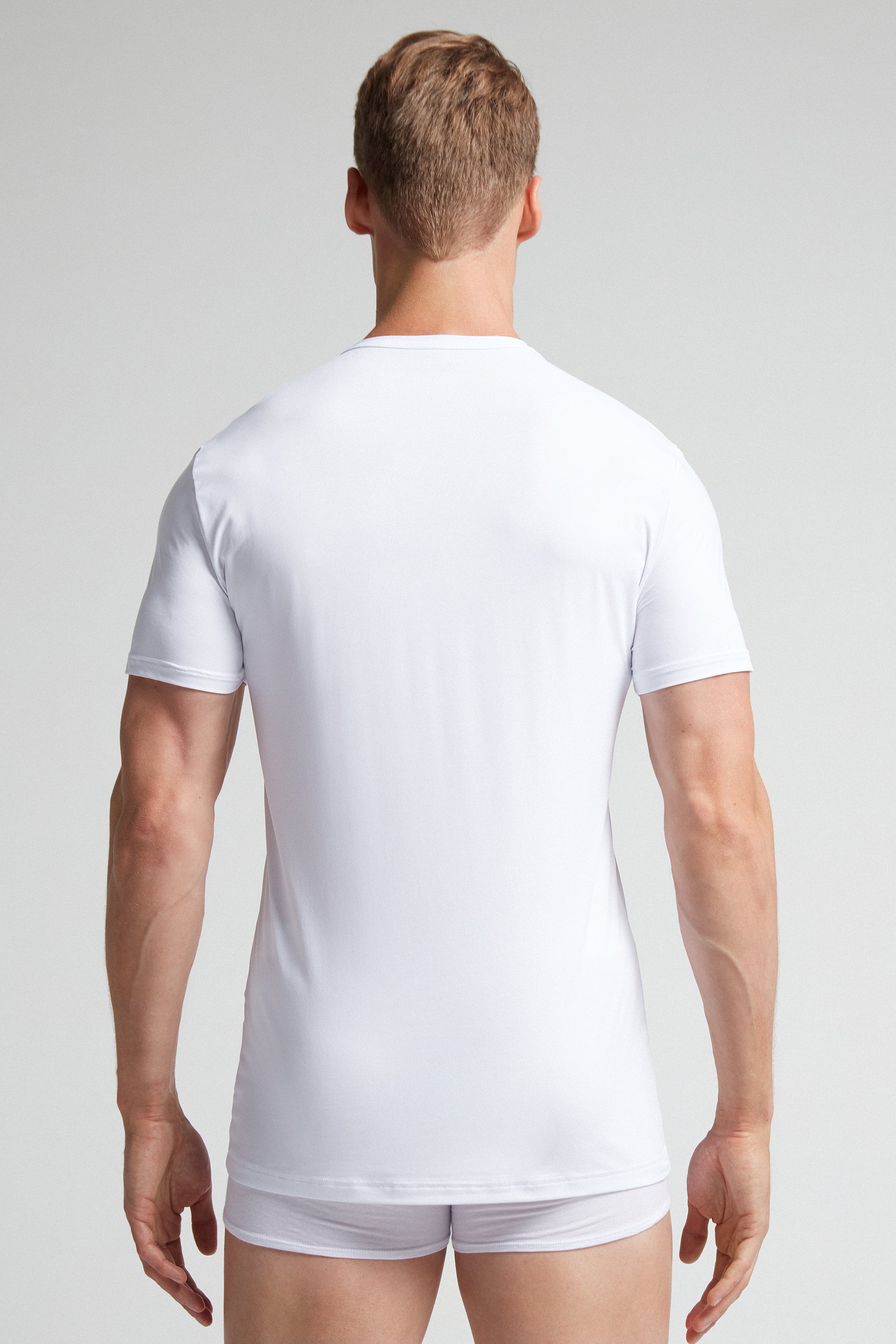 T-shirt in Microfibra