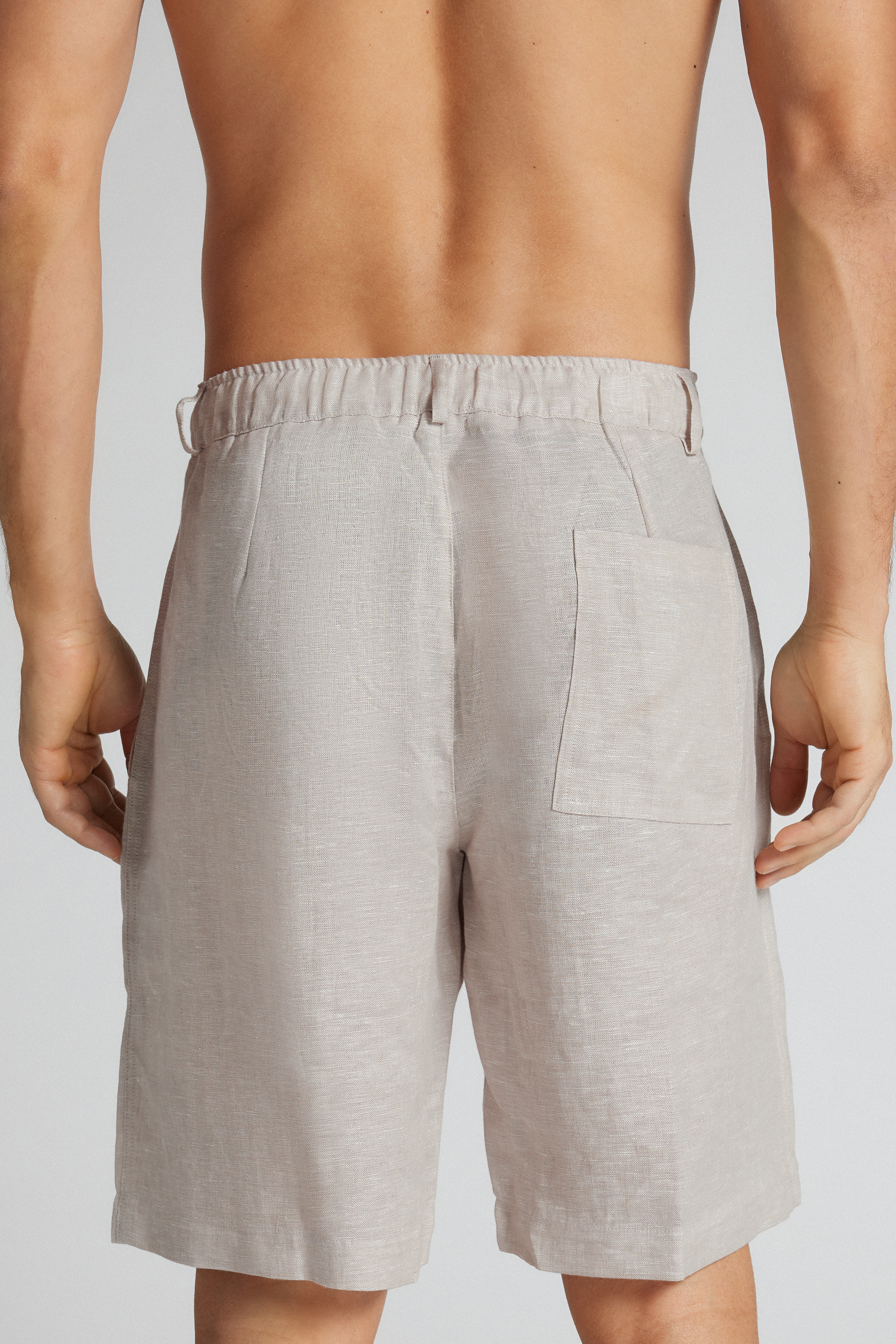 Pantaloni Corti in 100% Lino