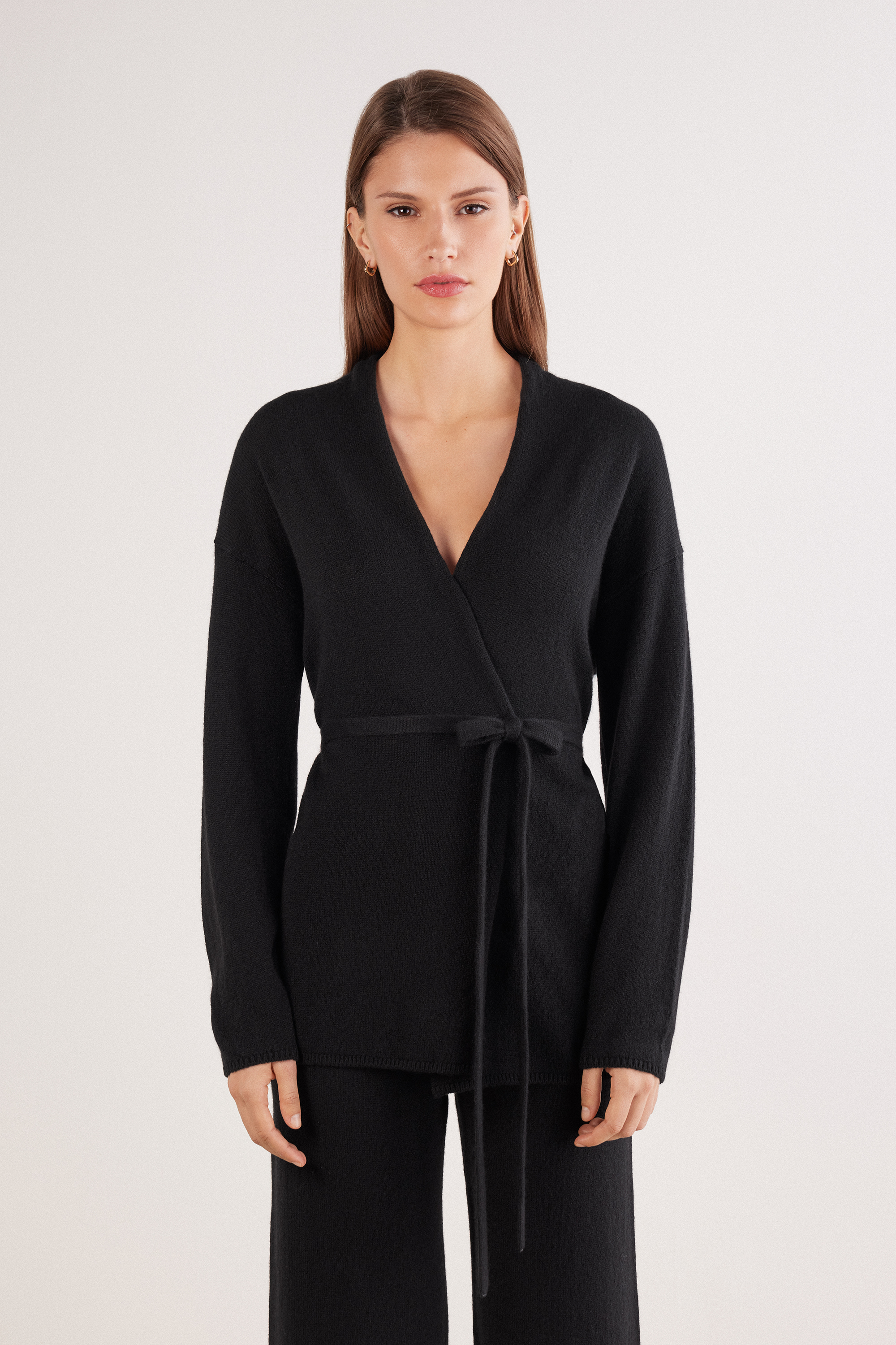 Cardigan con Cintura 100% Cashmere