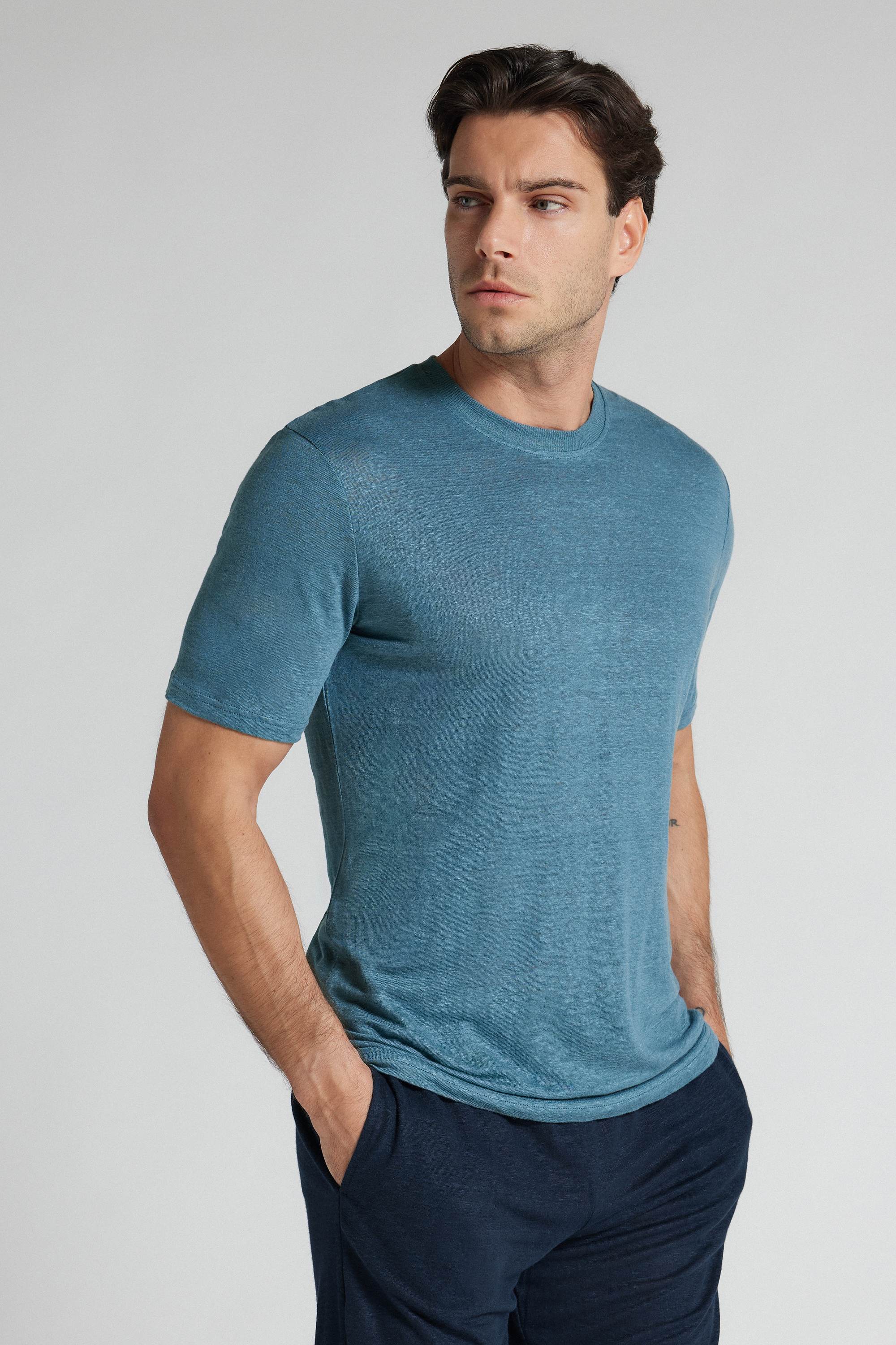 T-Shirt in 100% Lino Soft