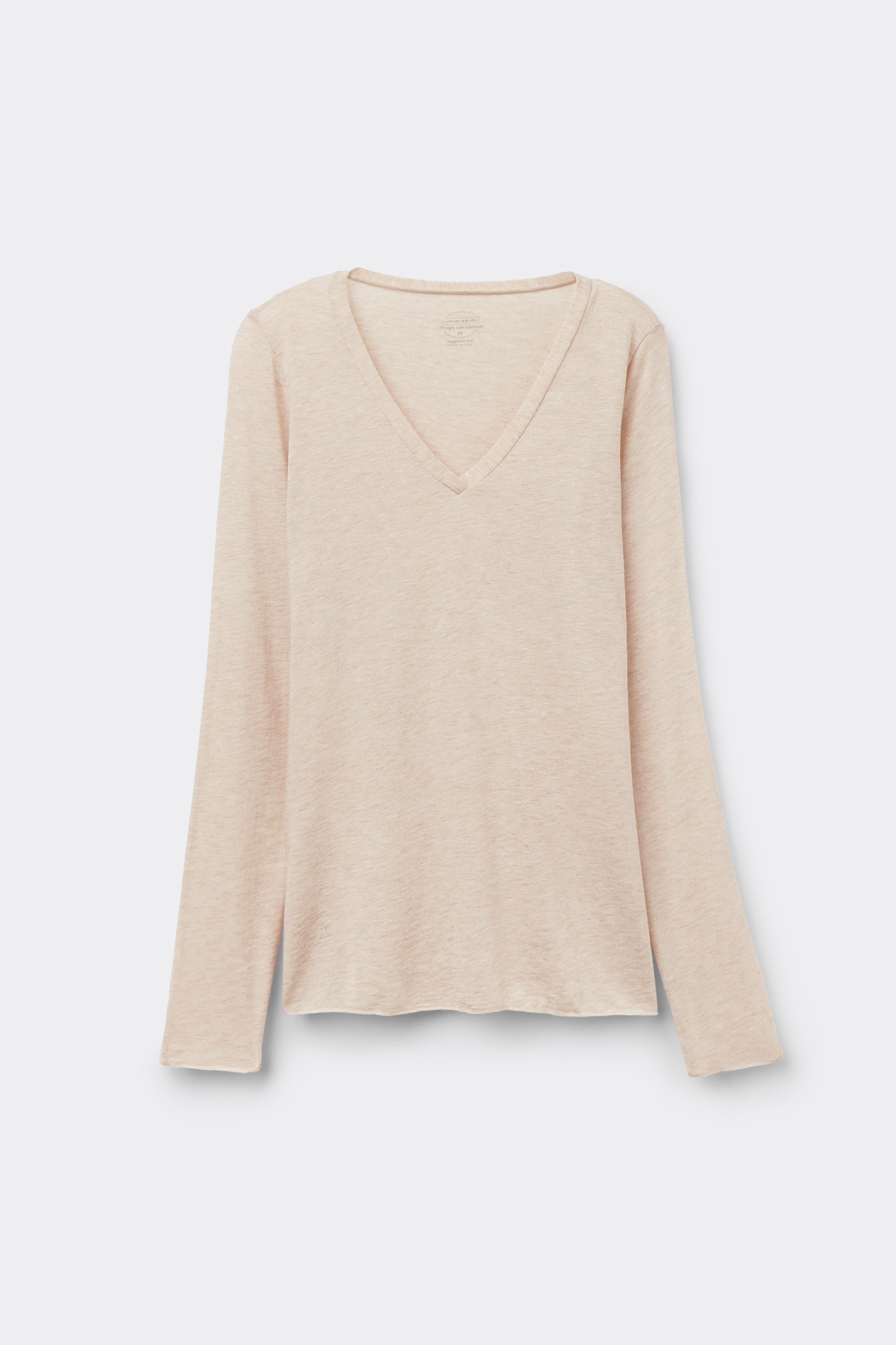 Maglia Scollo a V in Modal Ultralight con Cashmere