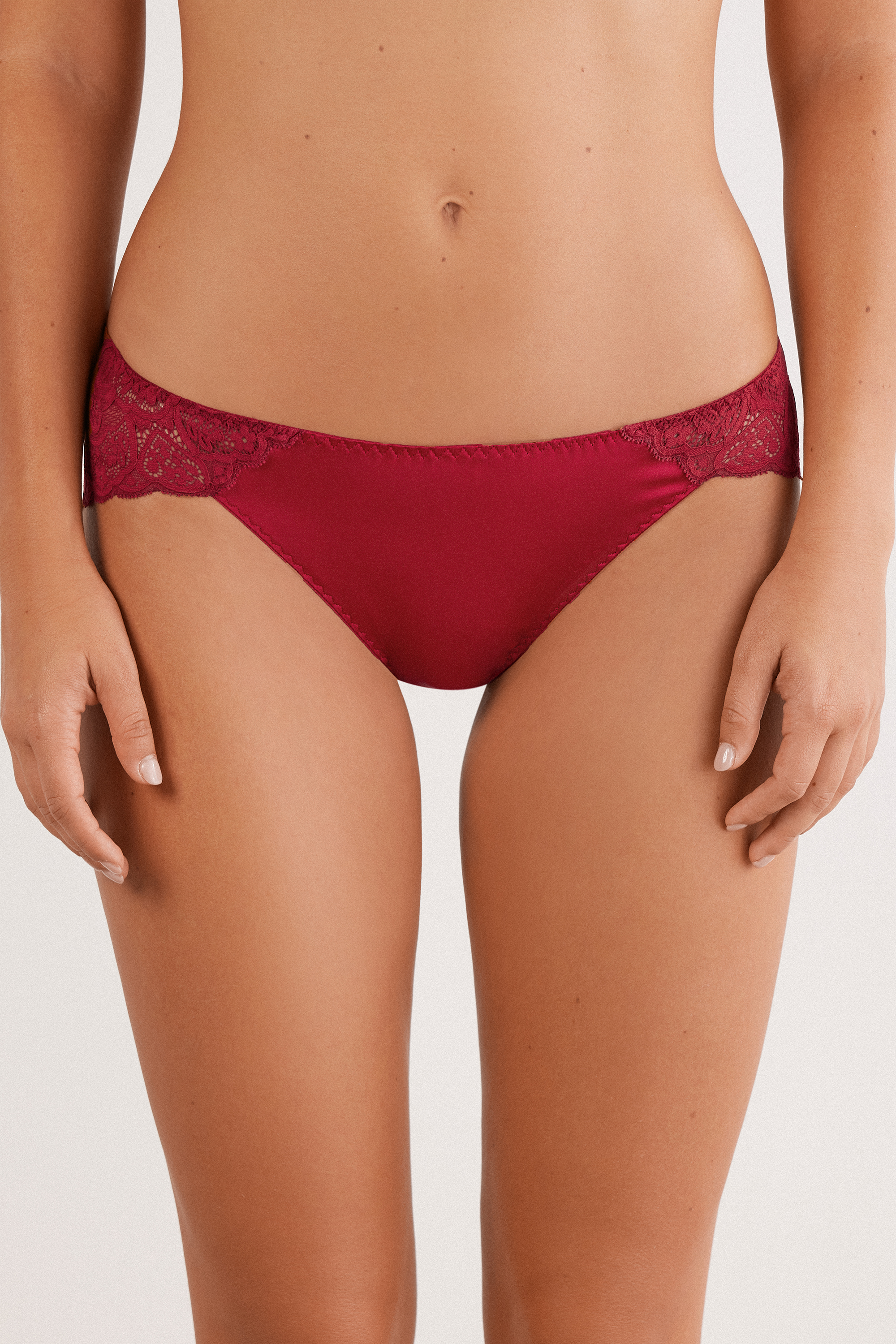 Slip in Seta e Pizzo