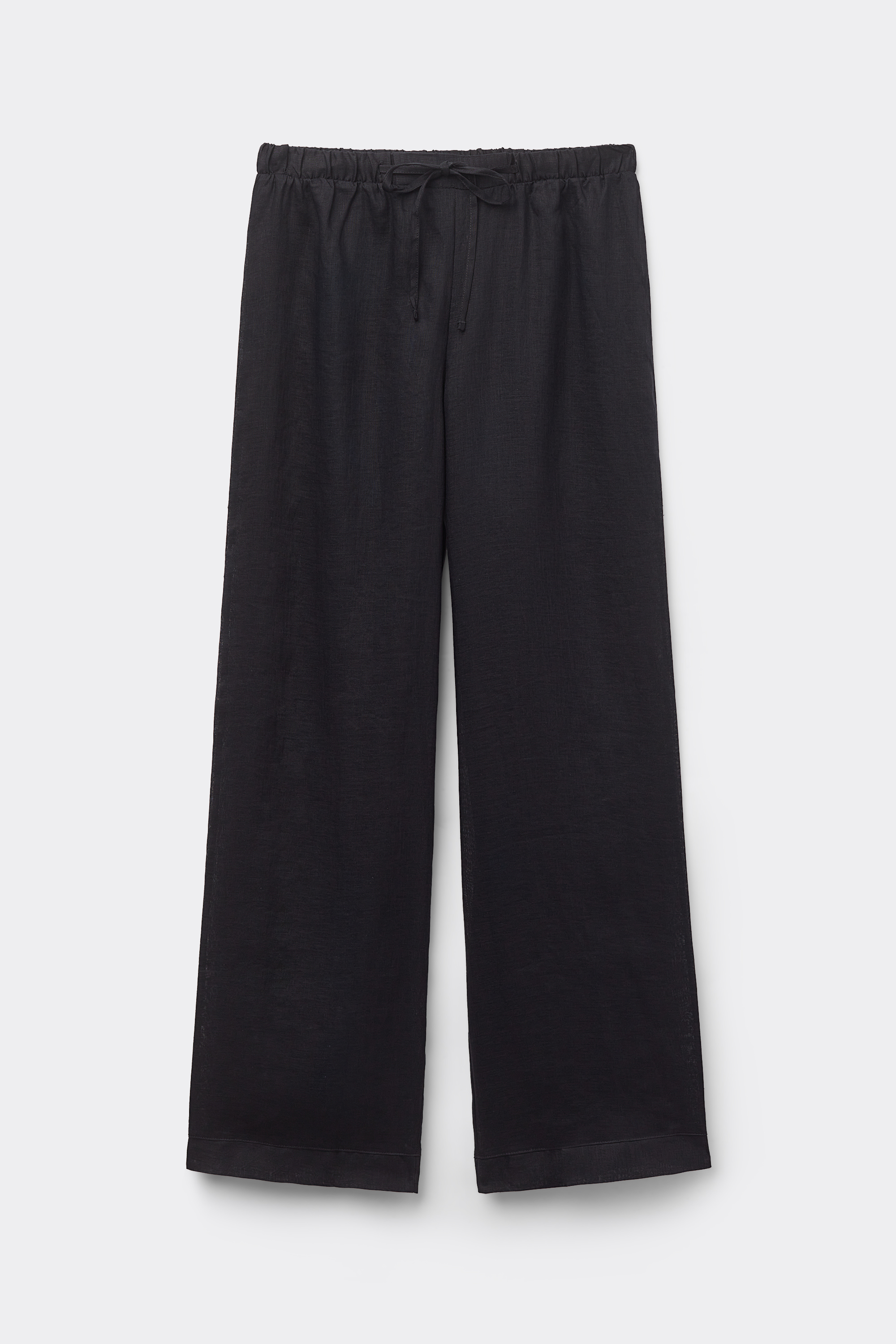 Pantalone Lungo con Coulisse in Tela di Lino The Pure Linen