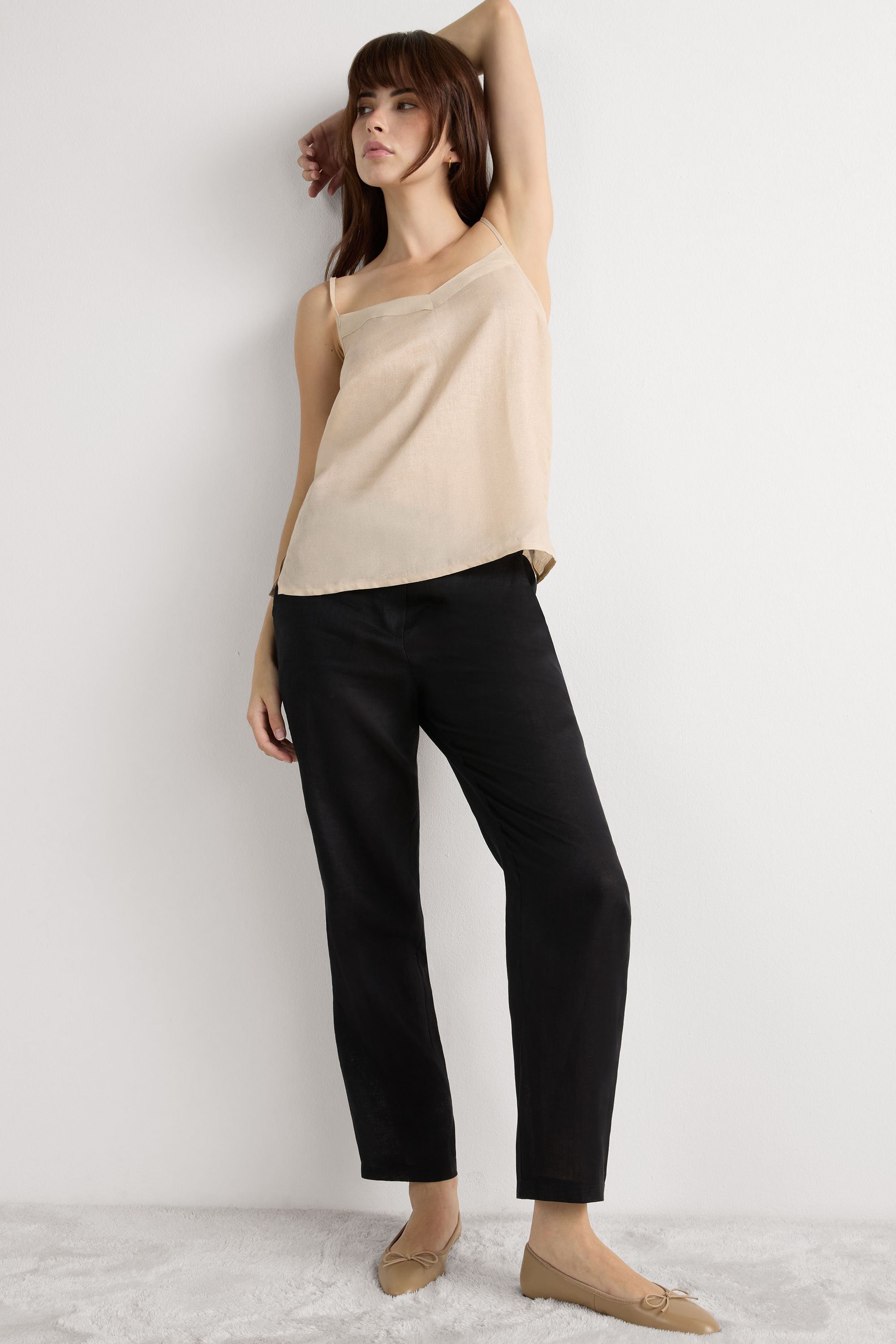 Pantalone in Tela di Lino The Pure Linen