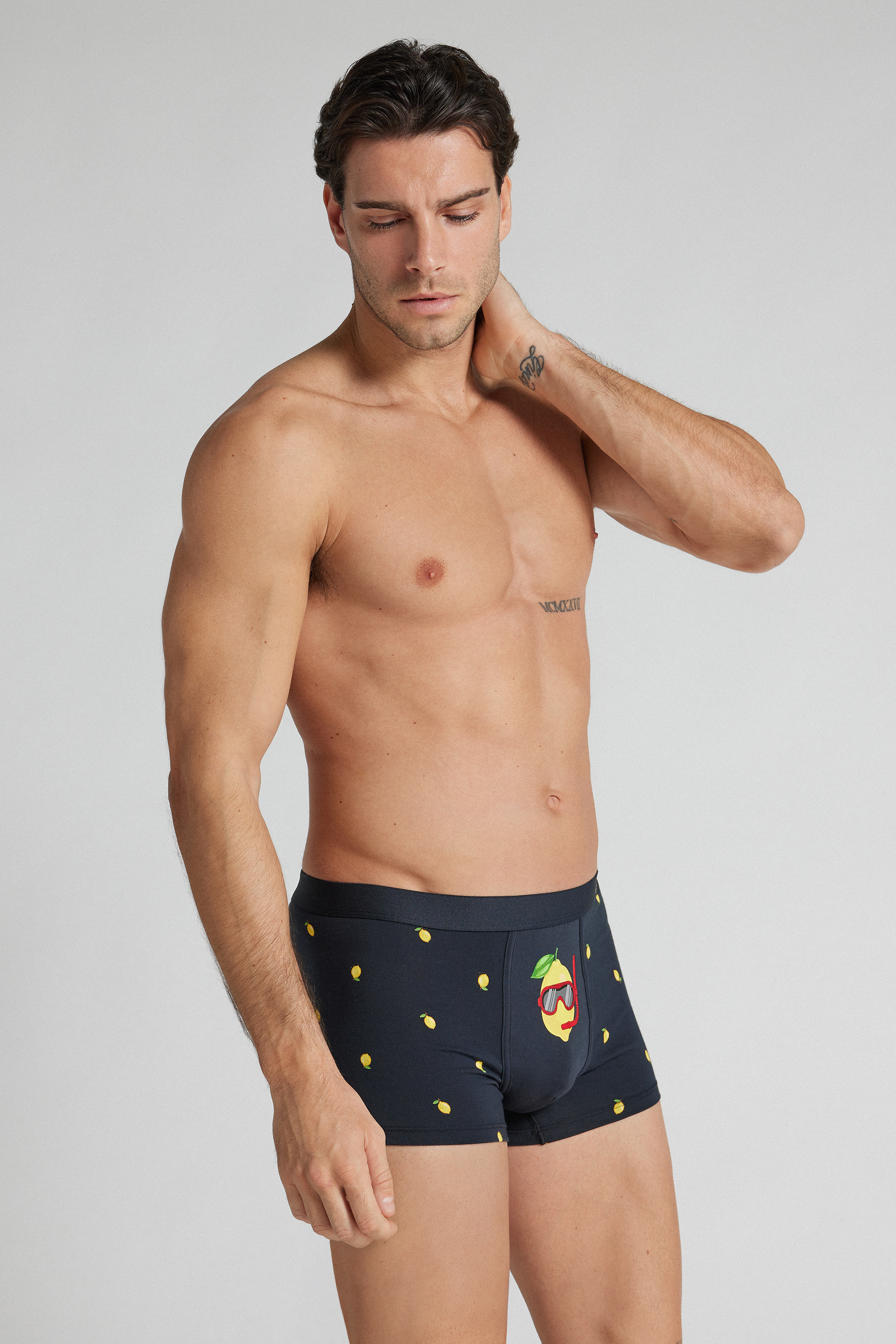 Boxer Cotone Superior Stampa Sub-Lime