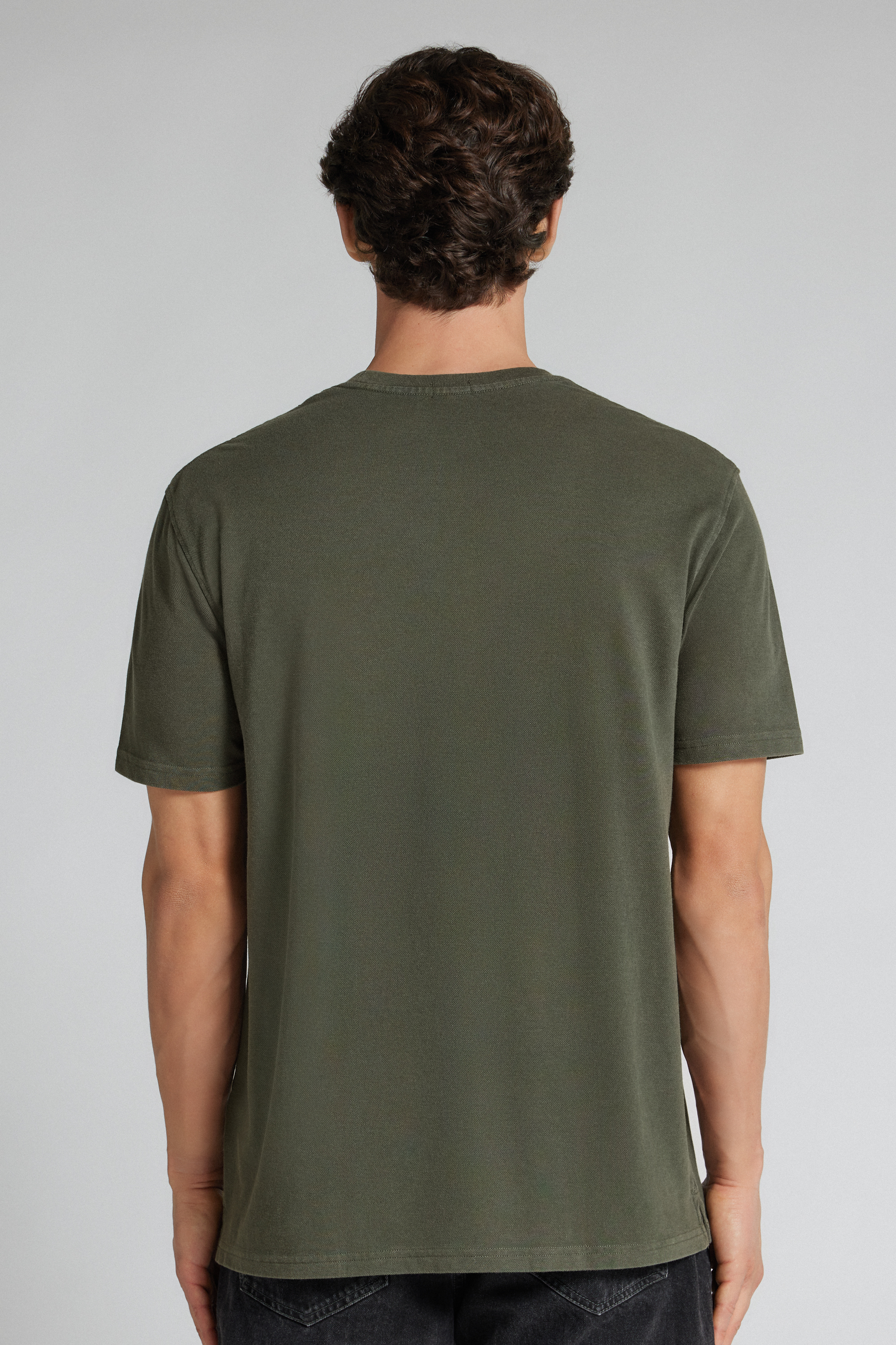T-Shirt in Piquet Washed Collection