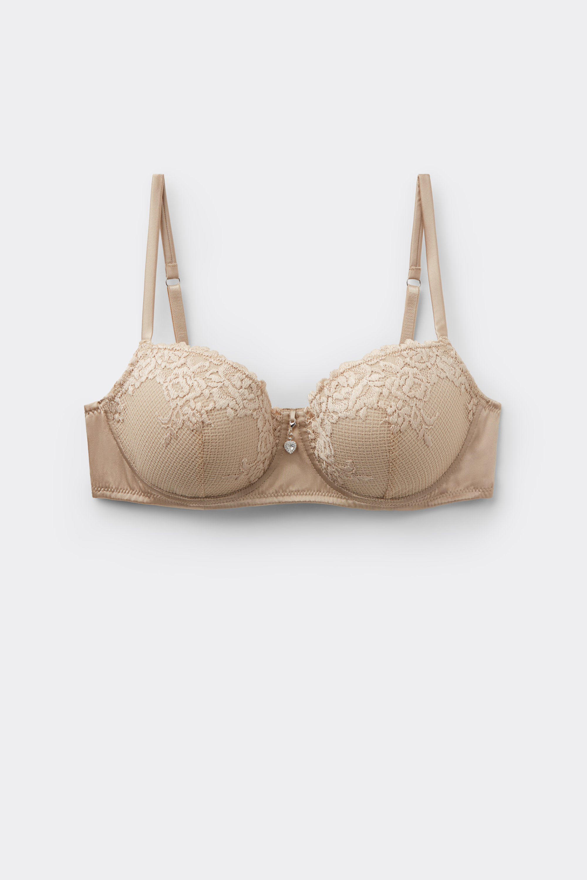 Reggiseno Balconcino Sofia in Seta e Pizzo Silky Flowers