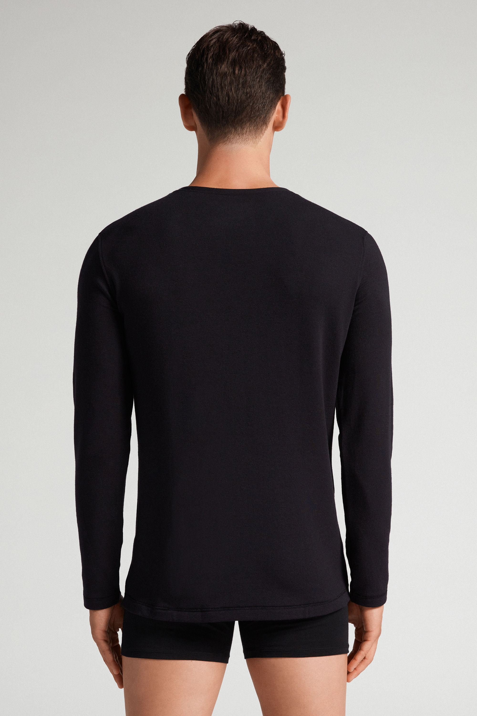 Maglia a Manica Lunga in Modal Cashmere