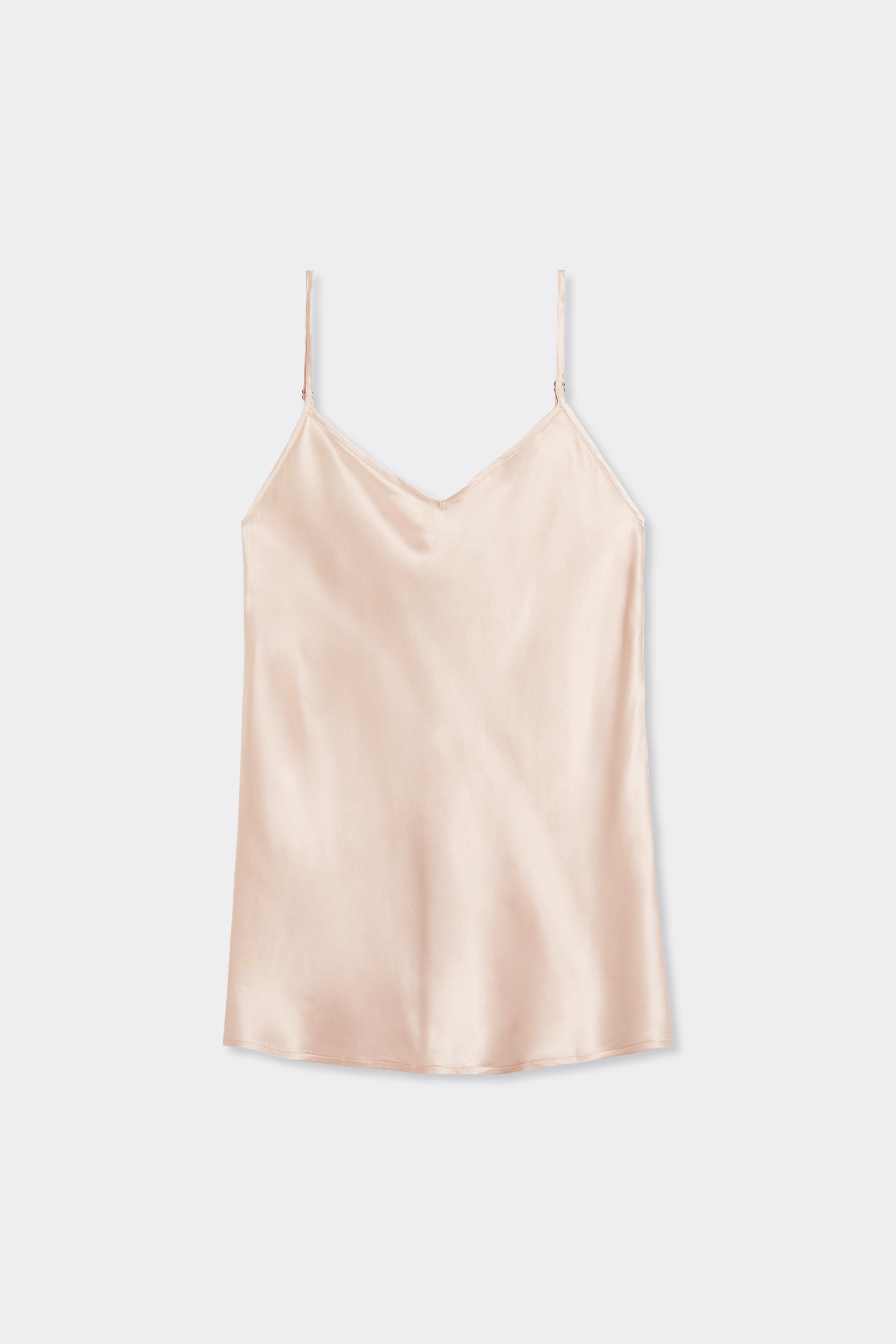 Top in Raso di Seta con Scollo a V