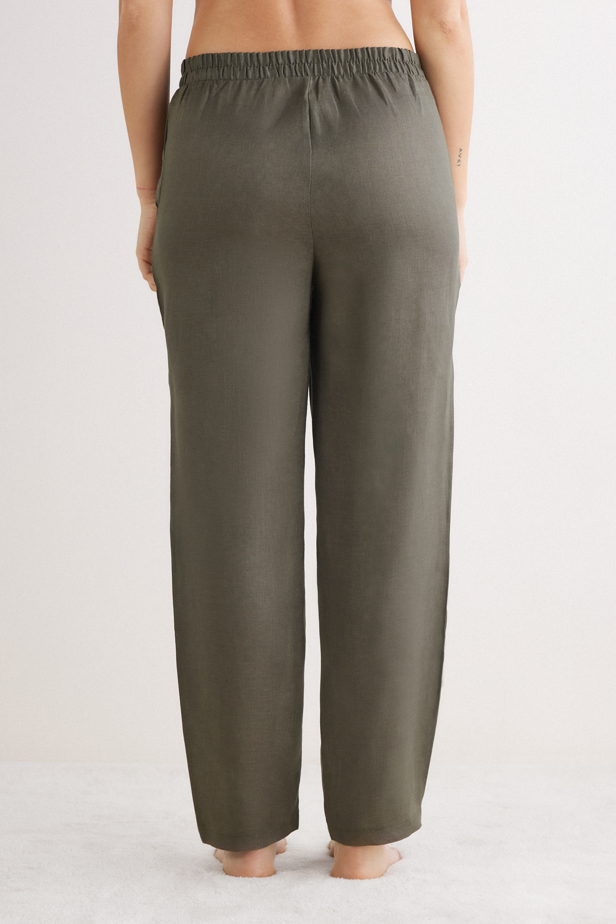 Pantalone in Tela di Lino The Pure Linen