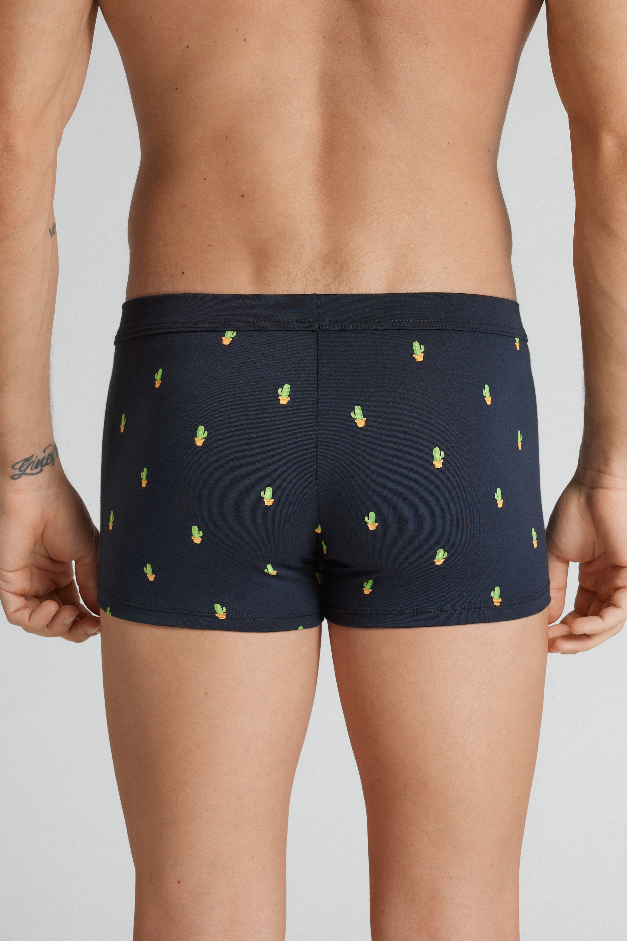 Boxer Cotone Superior Stampa Cactus