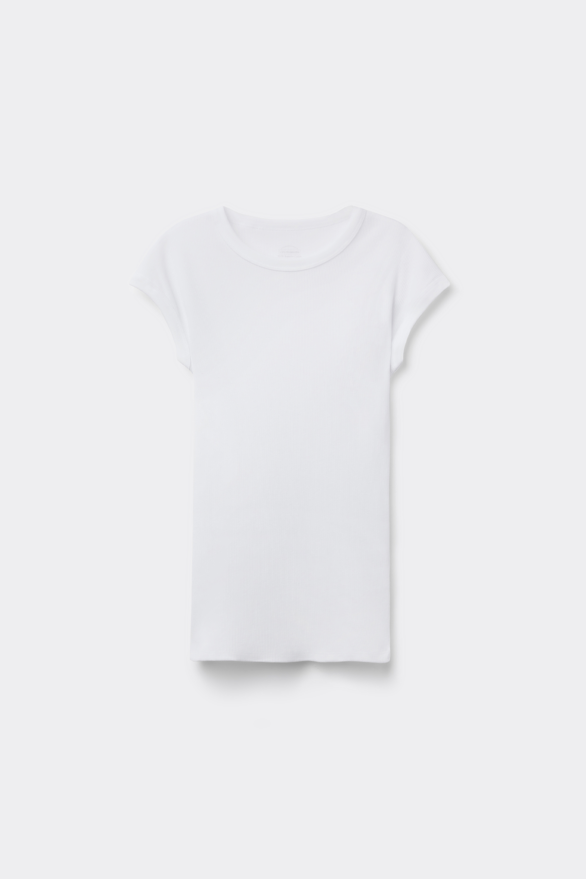 Maglia Manica Corta in Cotone Superior a Costine