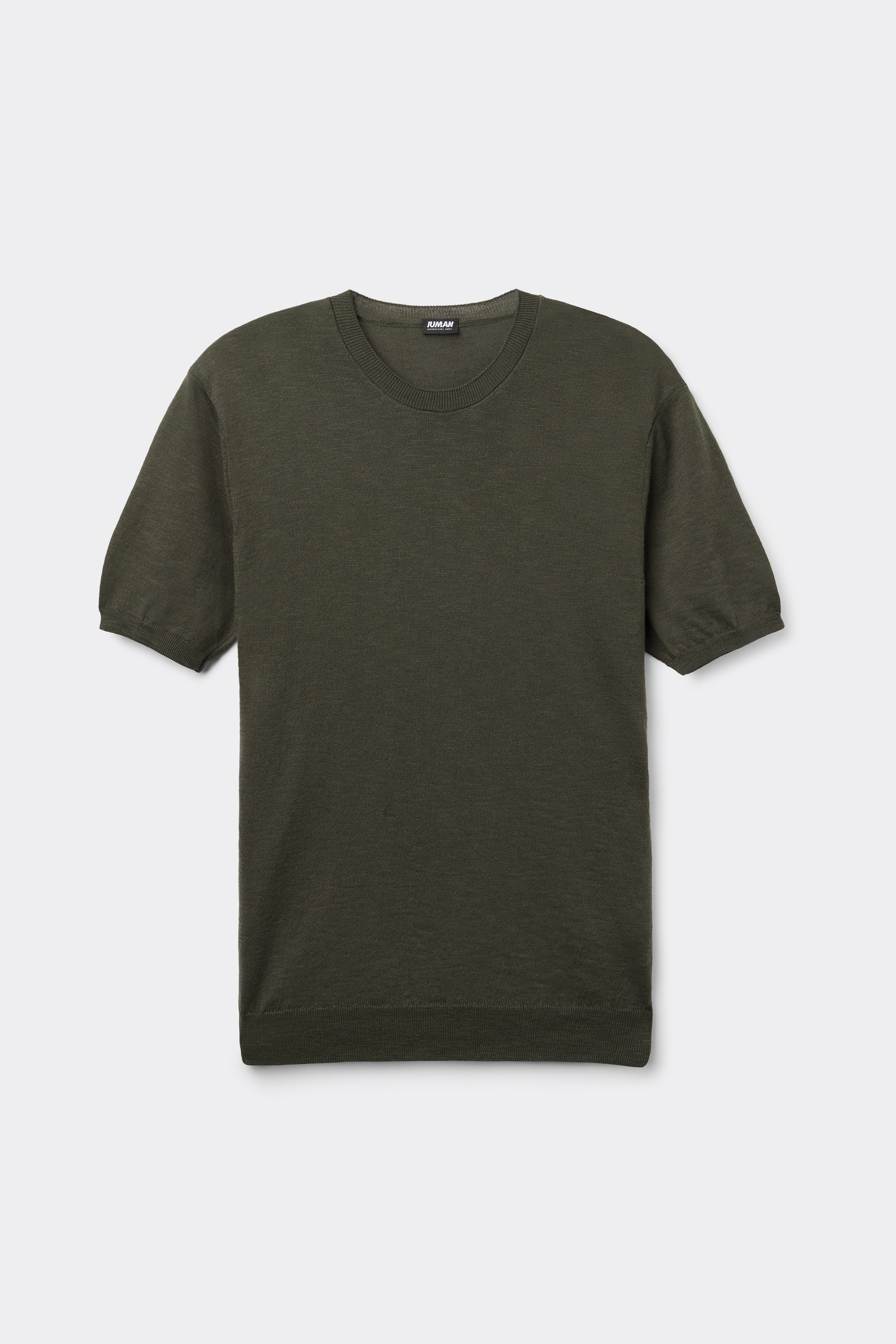 T-shirt in Maglia di Cotone Fiammato